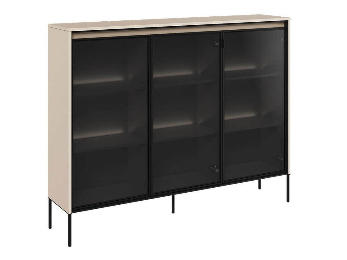 Sideboard Fernolu 108 (Beige + Black)