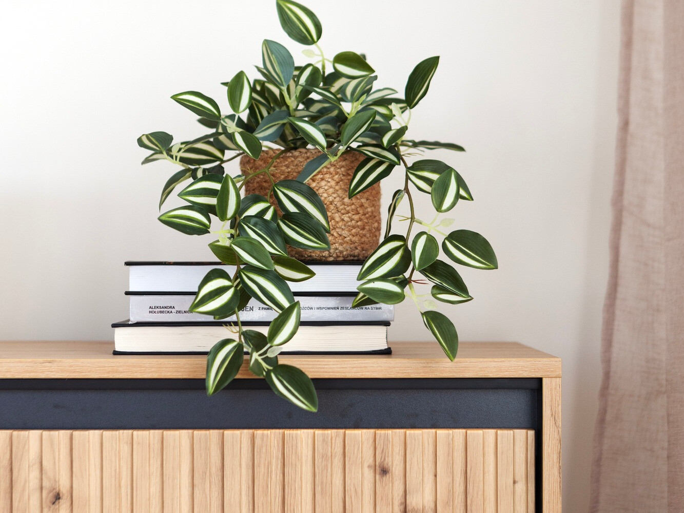 TV stand Fernolu 105 (Artisan oak + Black)