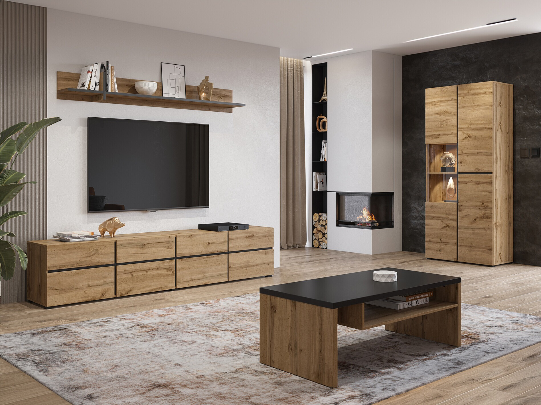 Living room set Alfere 117 (Wotan Oak)
