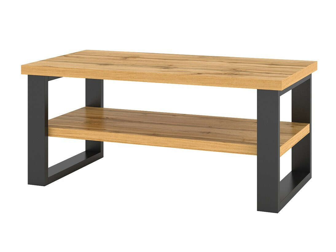 Coffee table Avicavu 110 (Wotan Oak + Black)