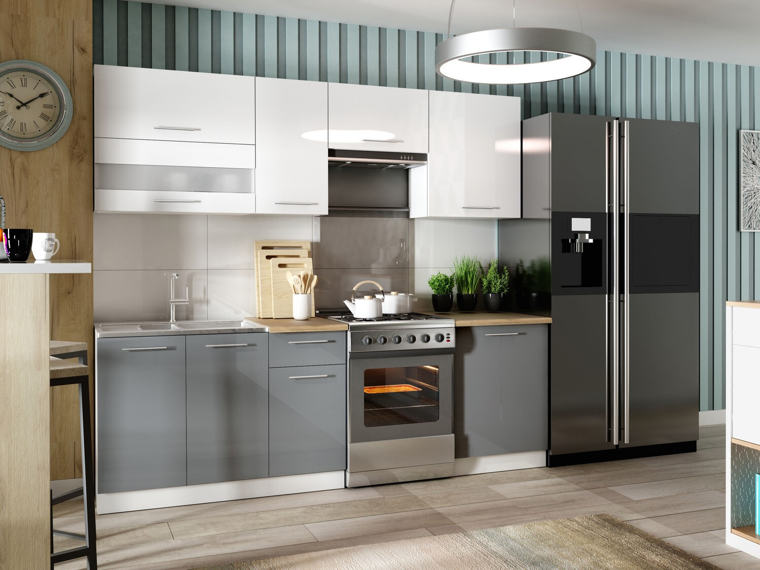 Modular kitchen set Tiffa Mix 106