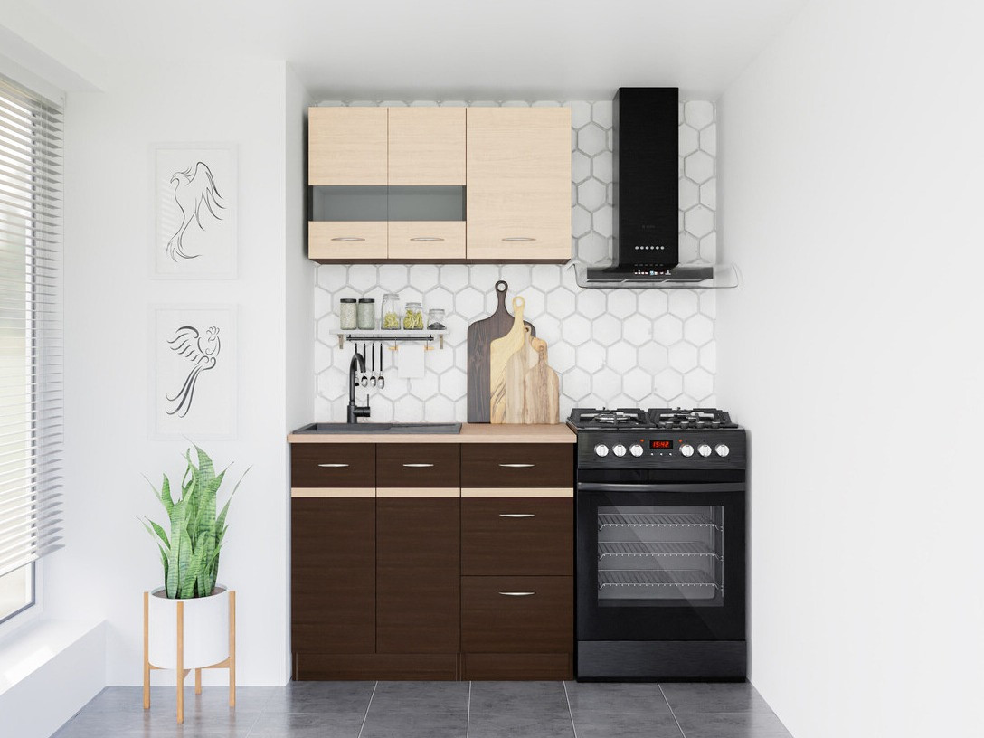 Modular kitchen set Eli Dark 118