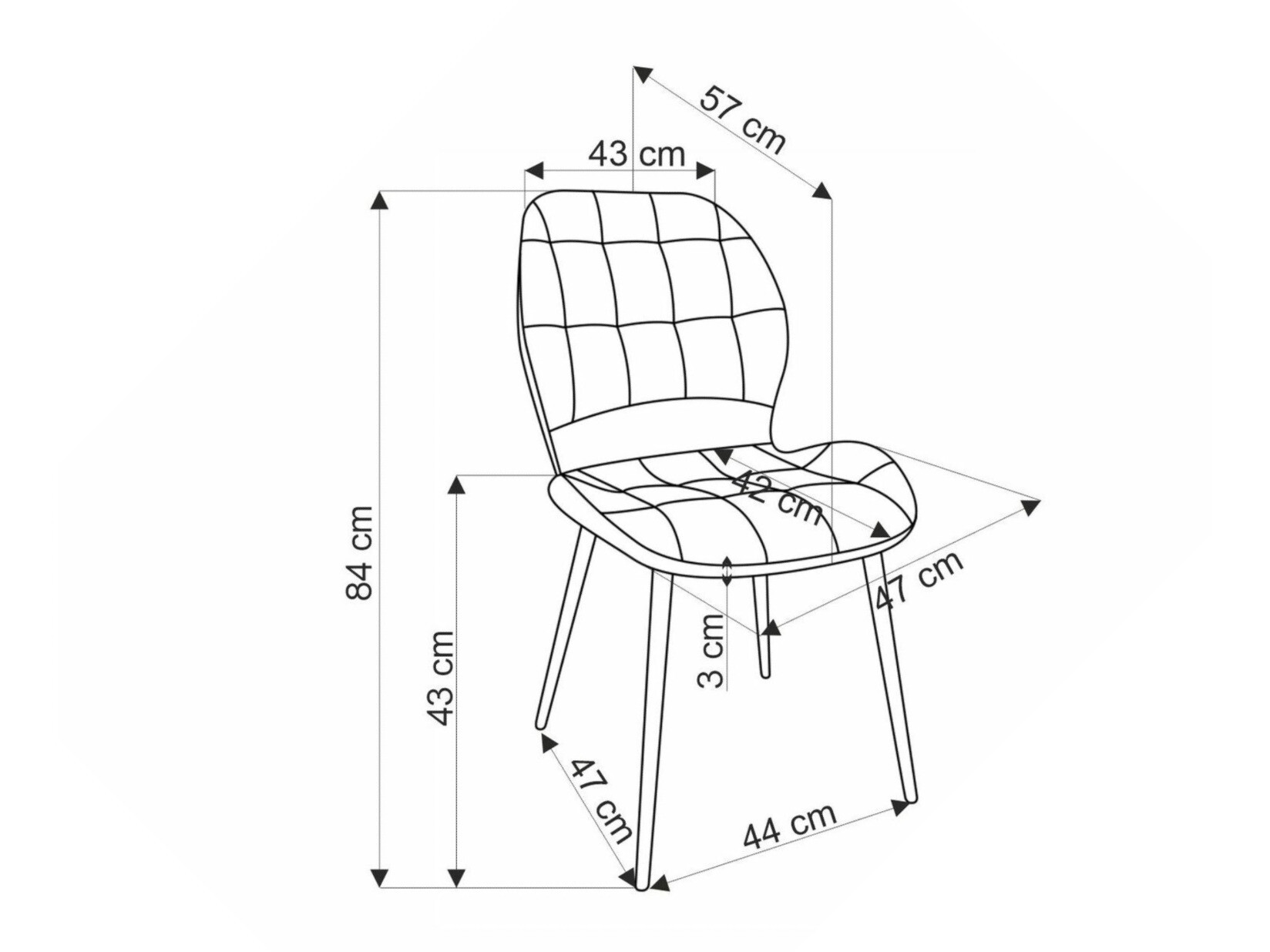 Chair Houston 1802 (Light olive tree)