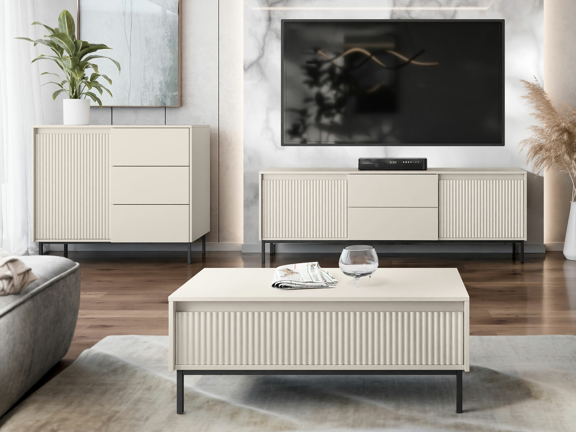 Chest of drawers Comfivo Delruva (Cashmere)