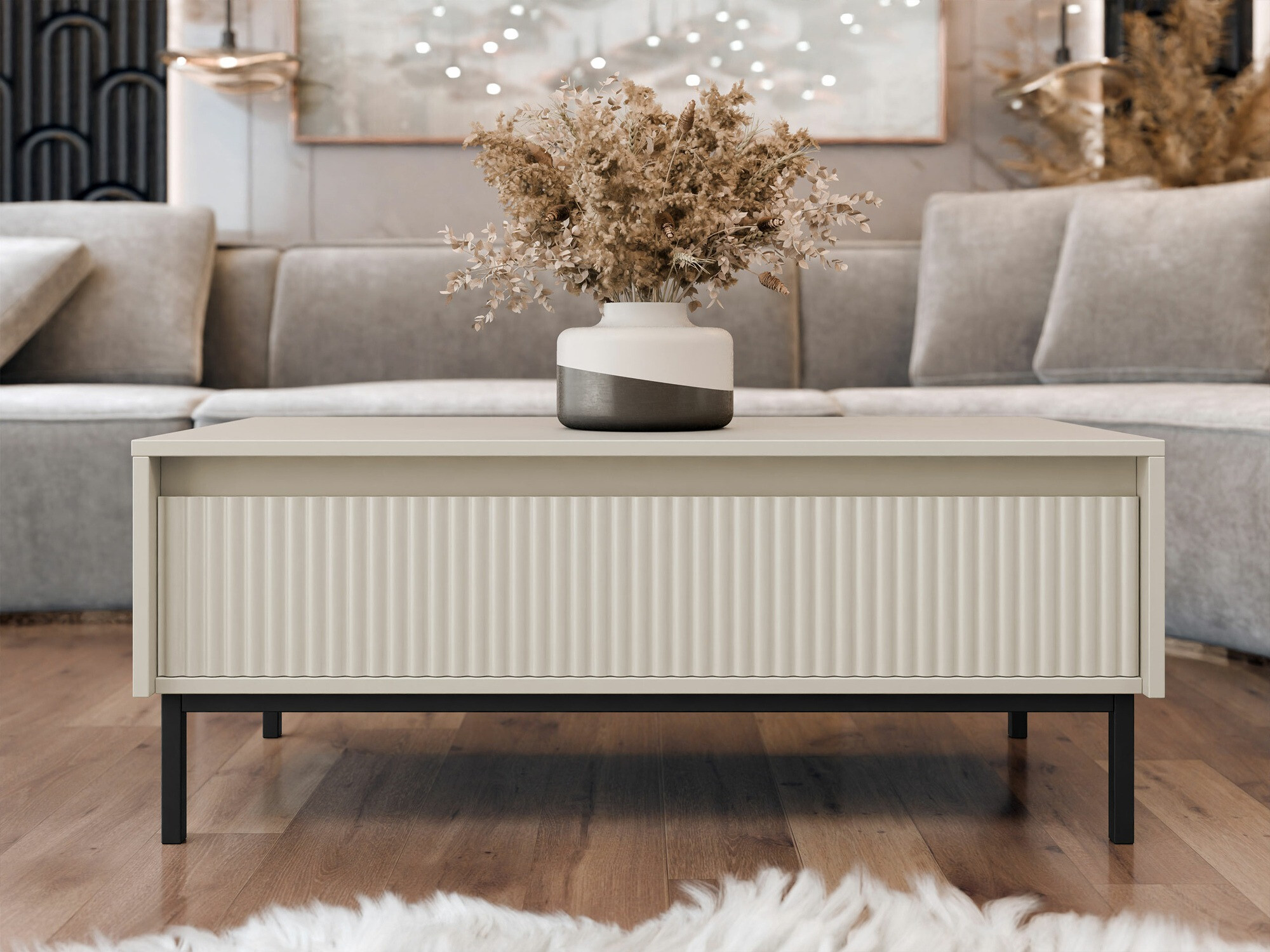Coffee table Comfivo Delruva (Cashmere)