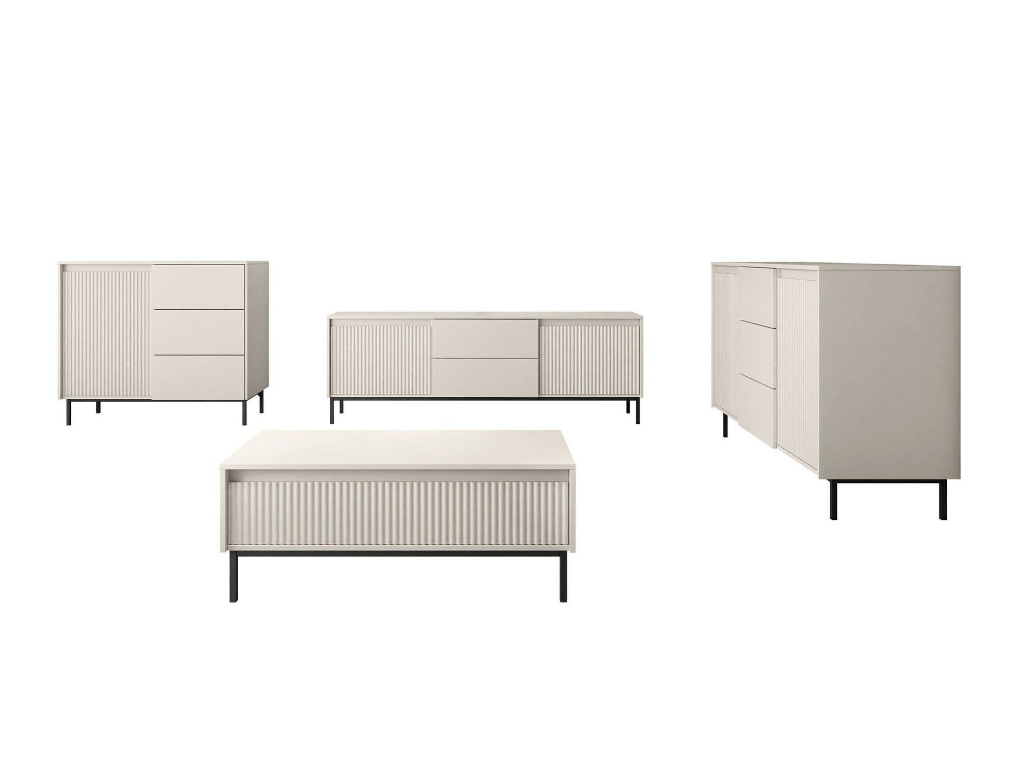 Living room set Comfivo Delruva II (Cashmere)
