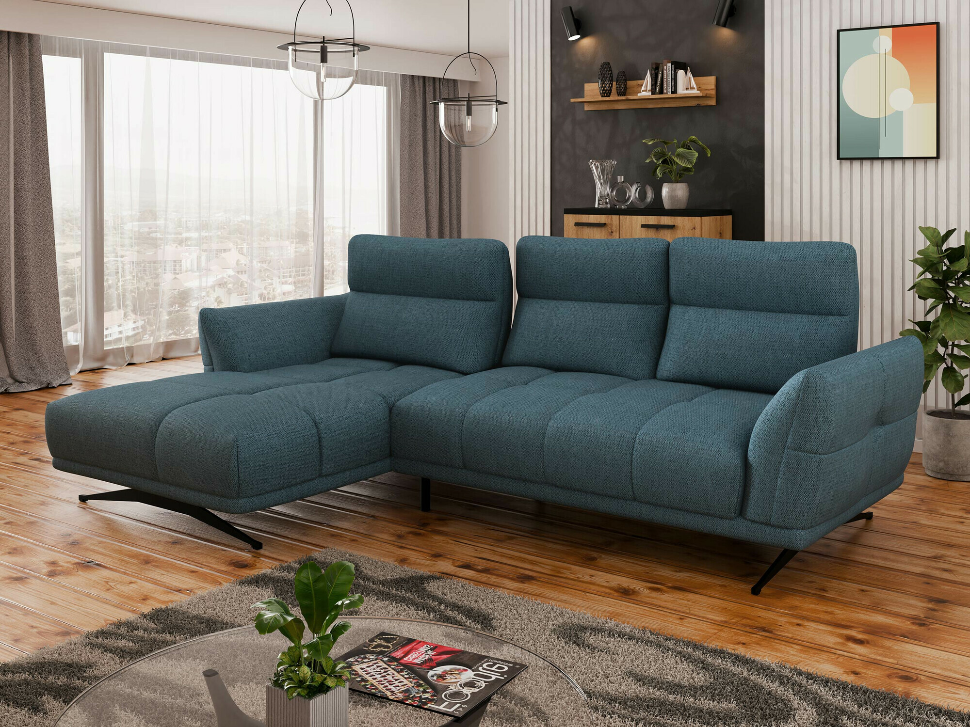 Corner sofa Lincoln 195 (Sorella 77)