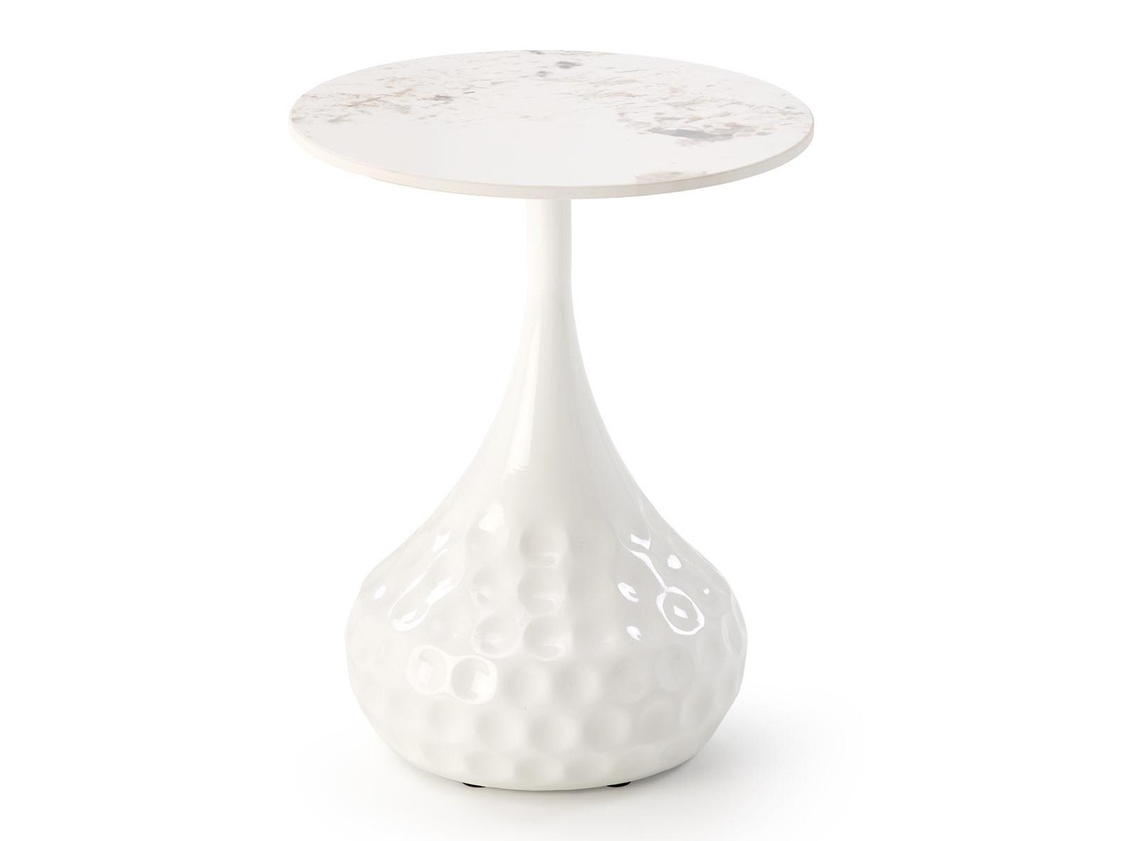 Side table Houston 1807 (White + White marble)