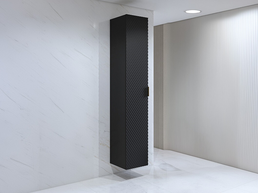 Wall-mounted bathroom cabinet Liretu 105 (Black)