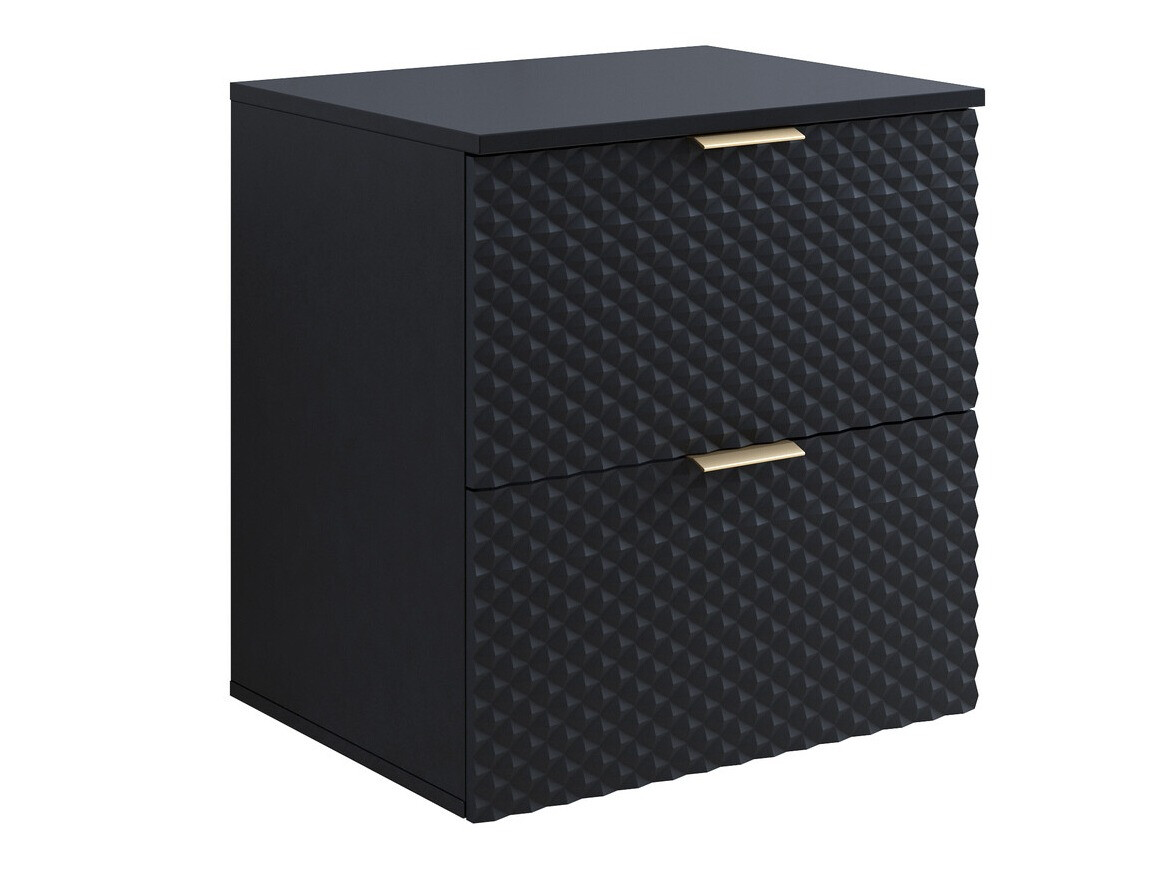 Wall-mounted bathroom cabinet for washbasin Liretu 106 (Black)