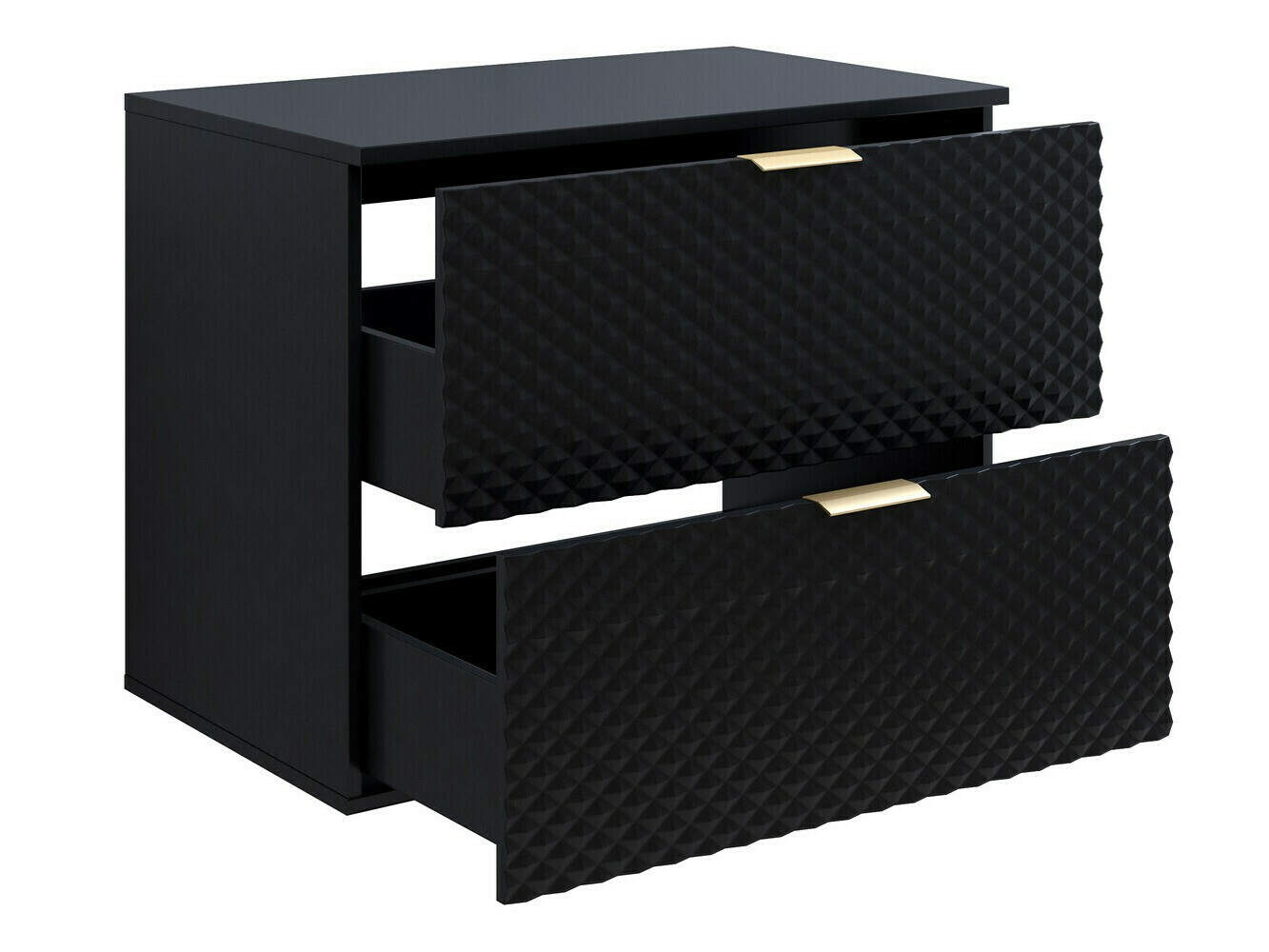 Wall-mounted bathroom cabinet for washbasin Liretu 107 (Black)