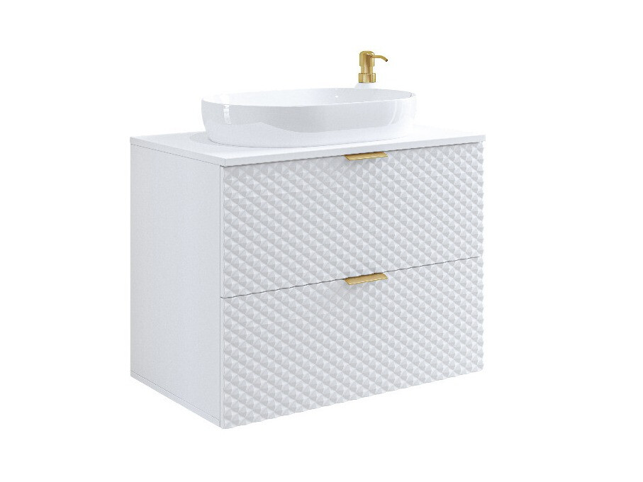 Wall-mounted bathroom cabinet for washbasin Liretu 107 (White)