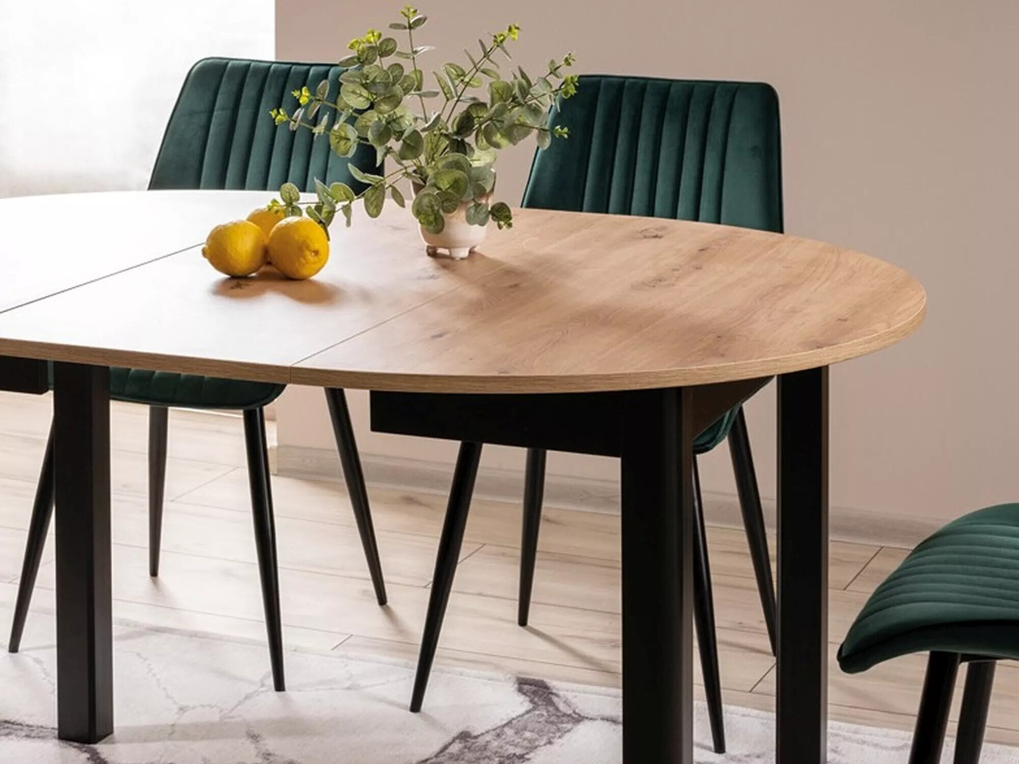 Table Detroit 899 (Artisan oak + Black)