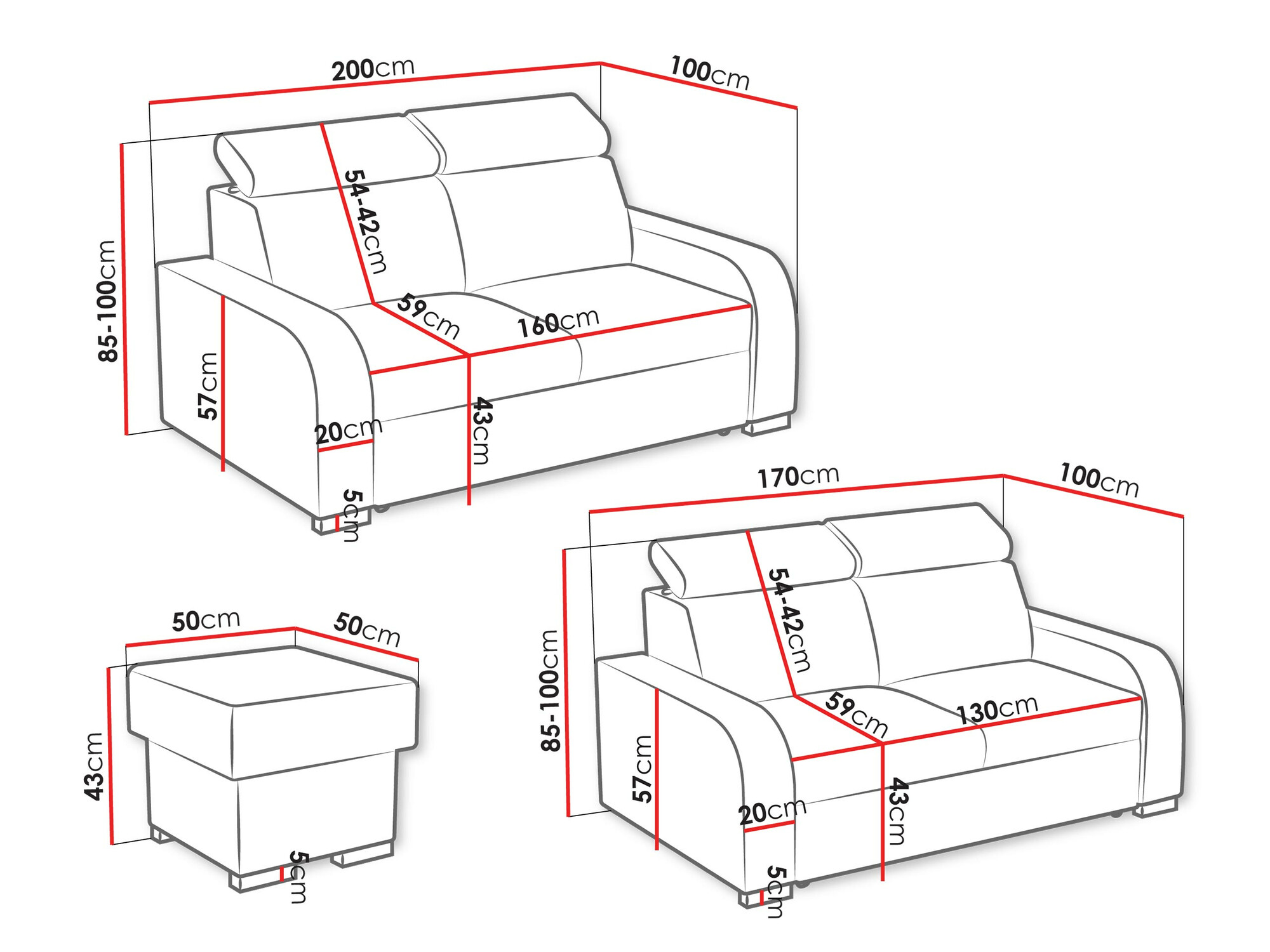 Upholstered furniture set Ovos I (Crown 10)
