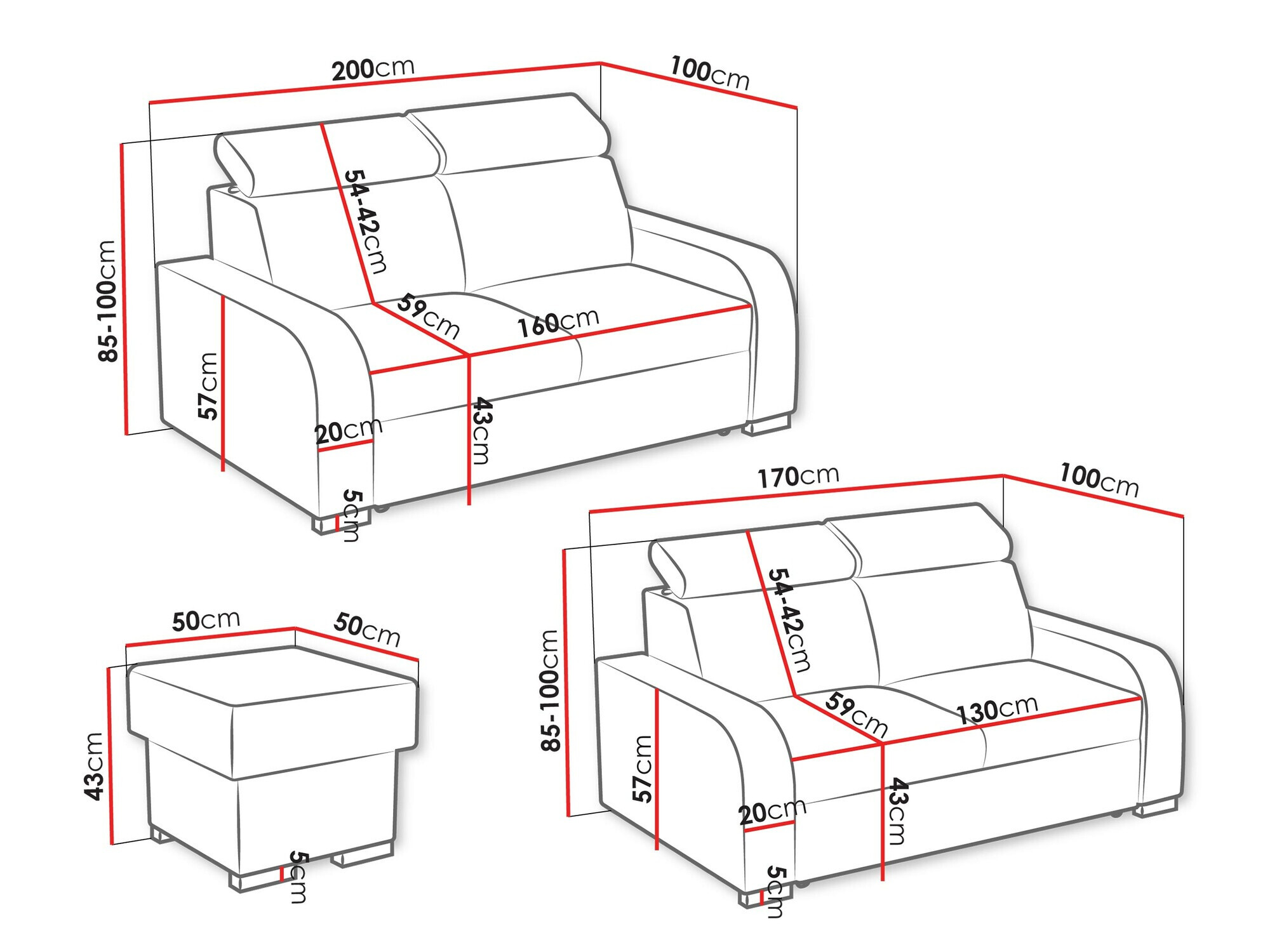 Upholstered furniture set Ovos I (Crown 17)