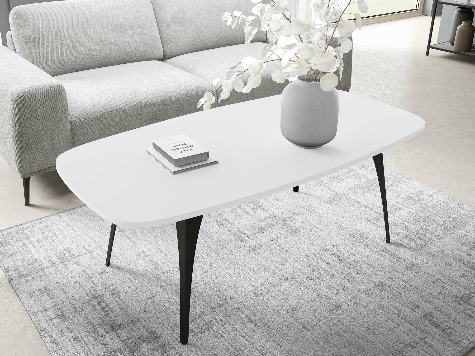 Coffee table Oswego 125 (White)