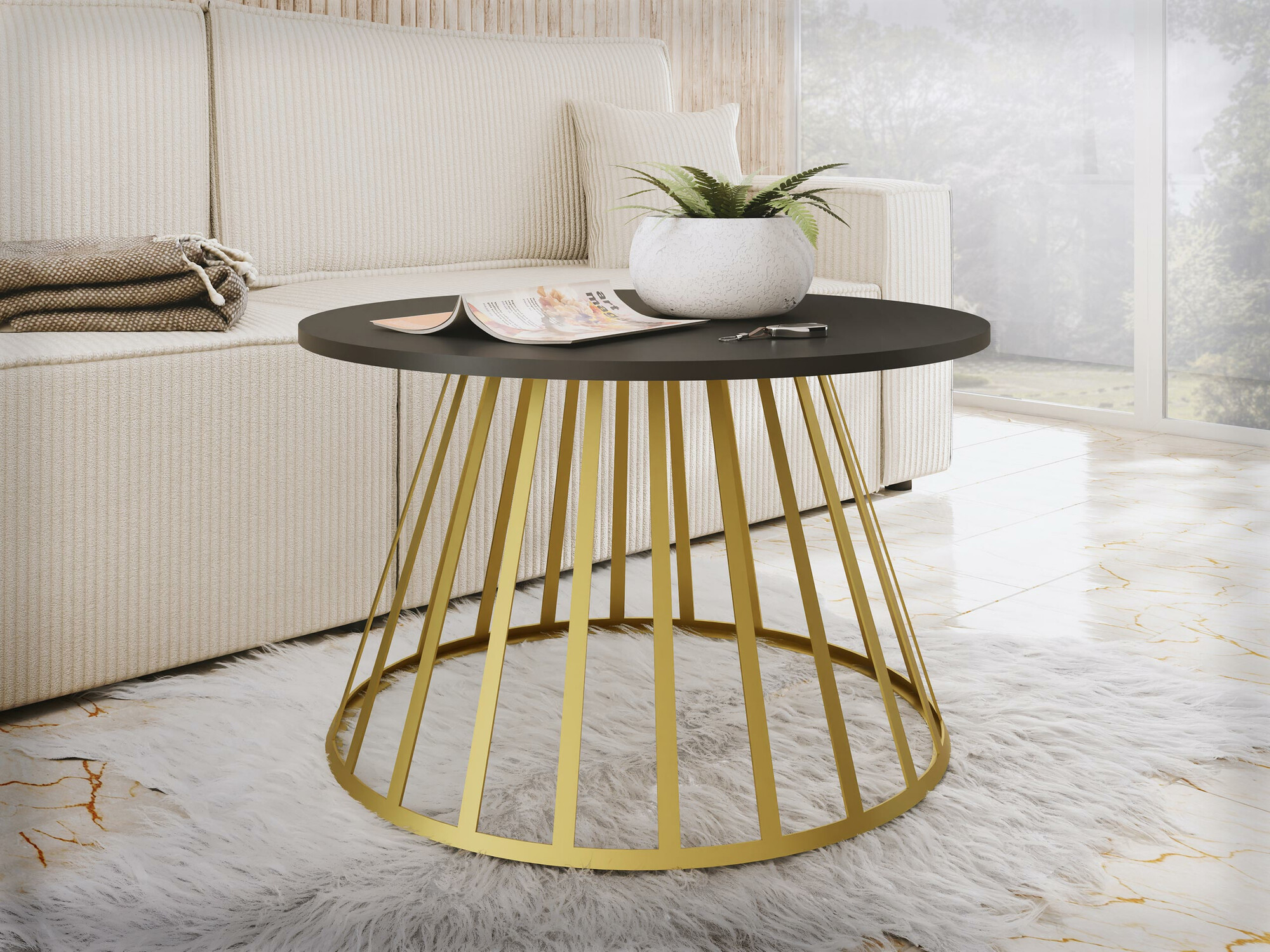 Coffee table Oswego 129 (Black)