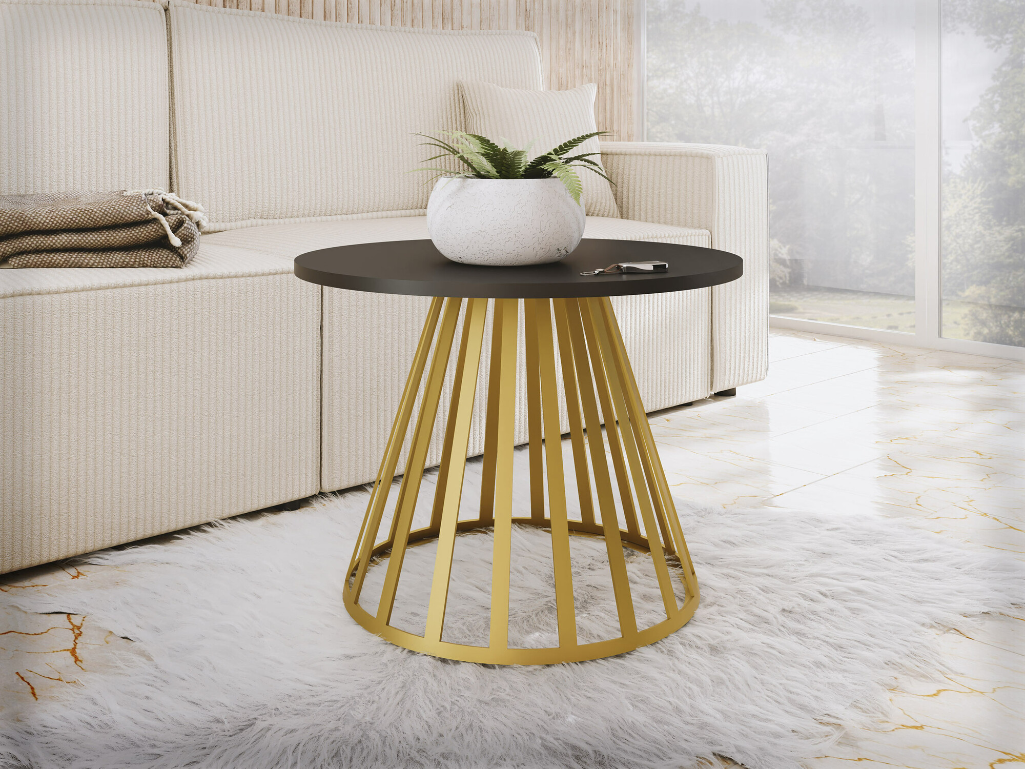 Coffee table Oswego 130 (Black)