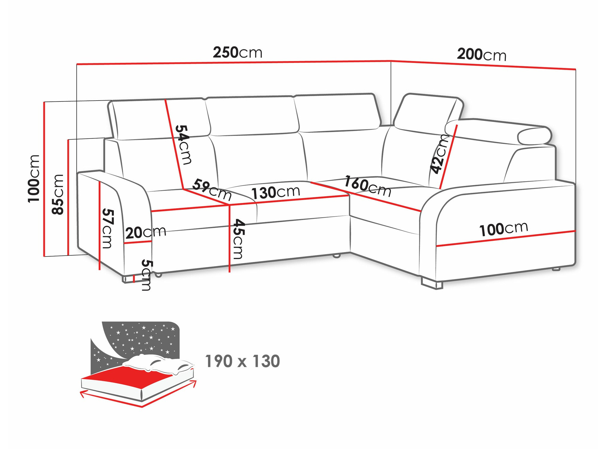 Corner sofa Etrcala 109 (Crown 17)