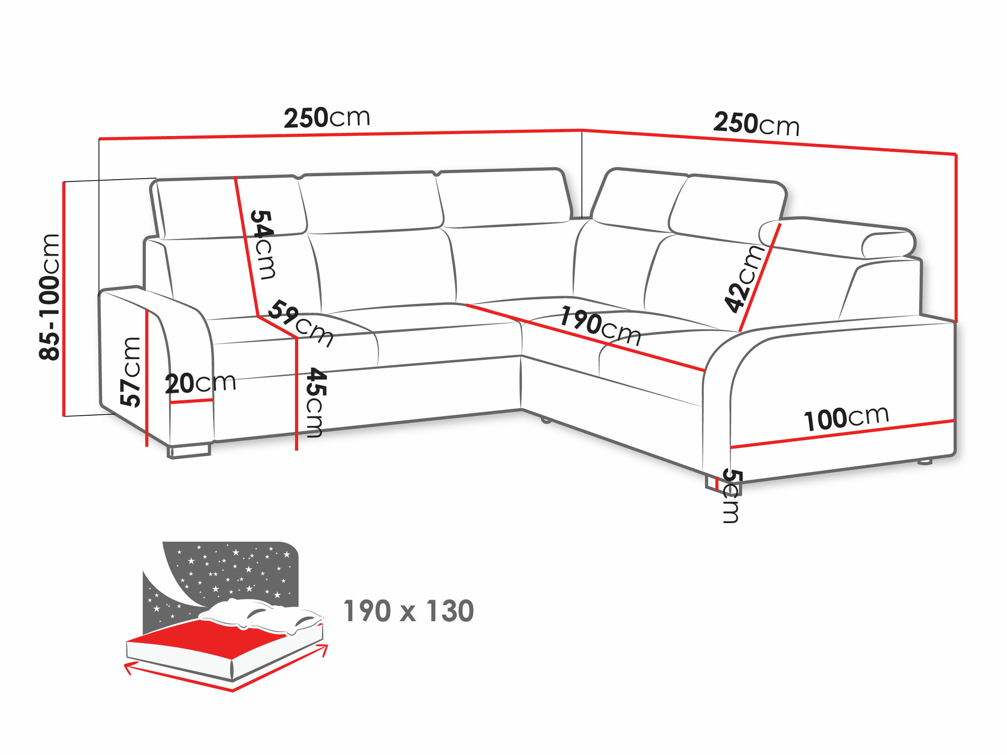 Corner sofa Ovos I (Crown 11)