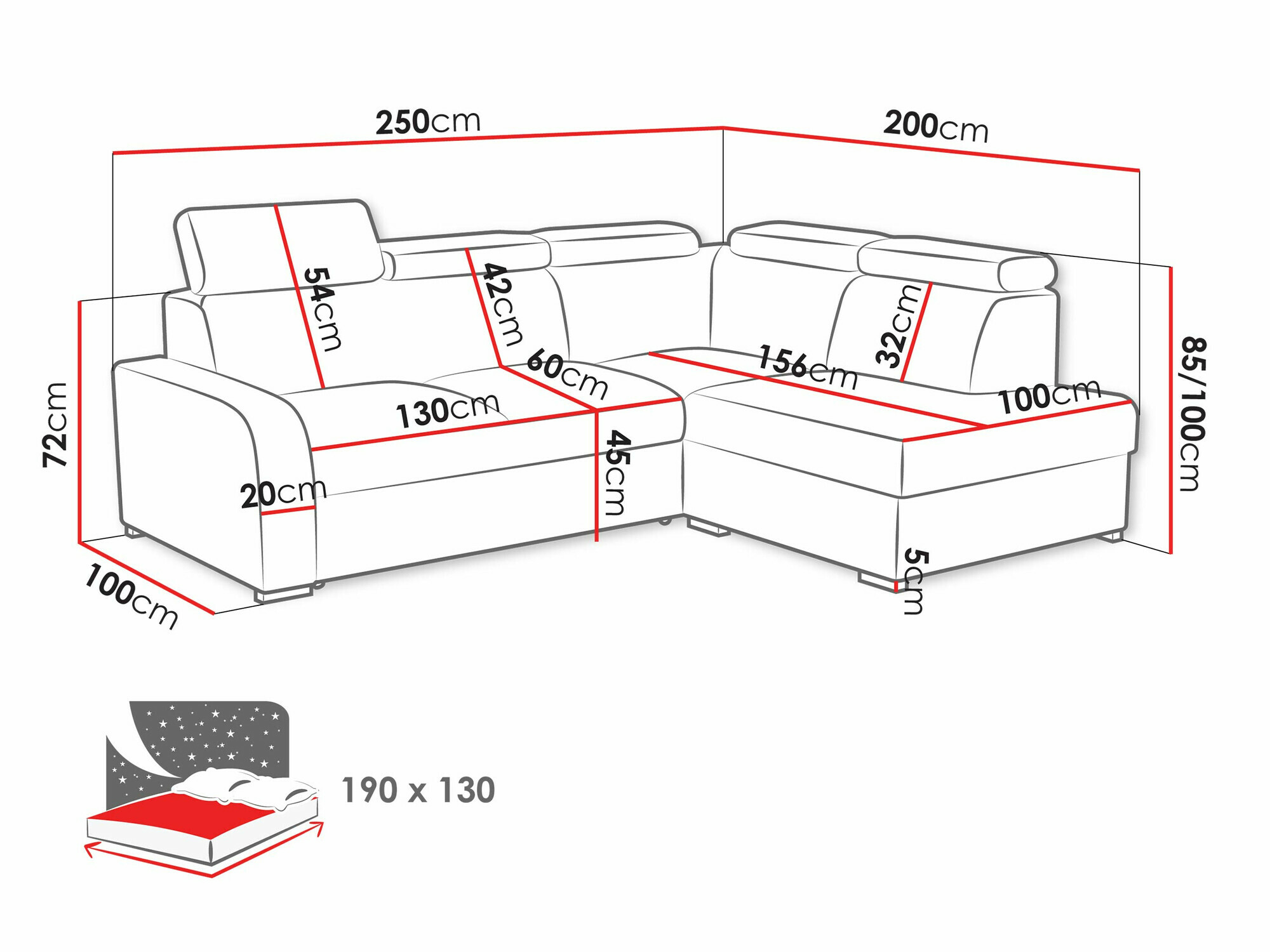 Corner sofa Ovos II (Crown 18)