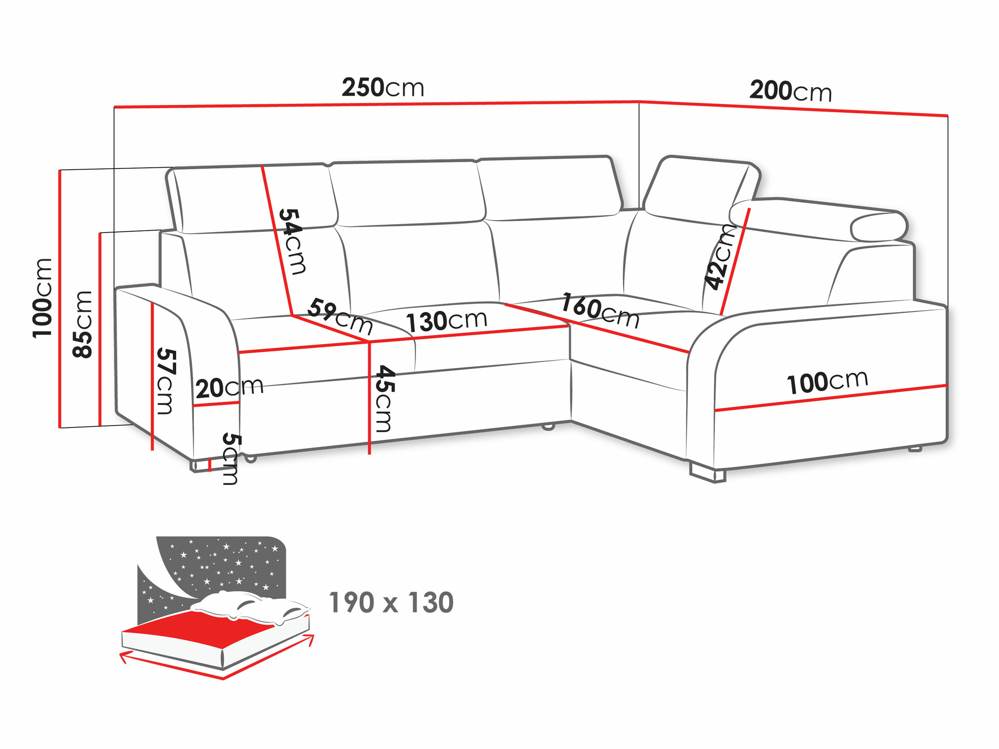 Corner sofa Ovos III (Crown 11)