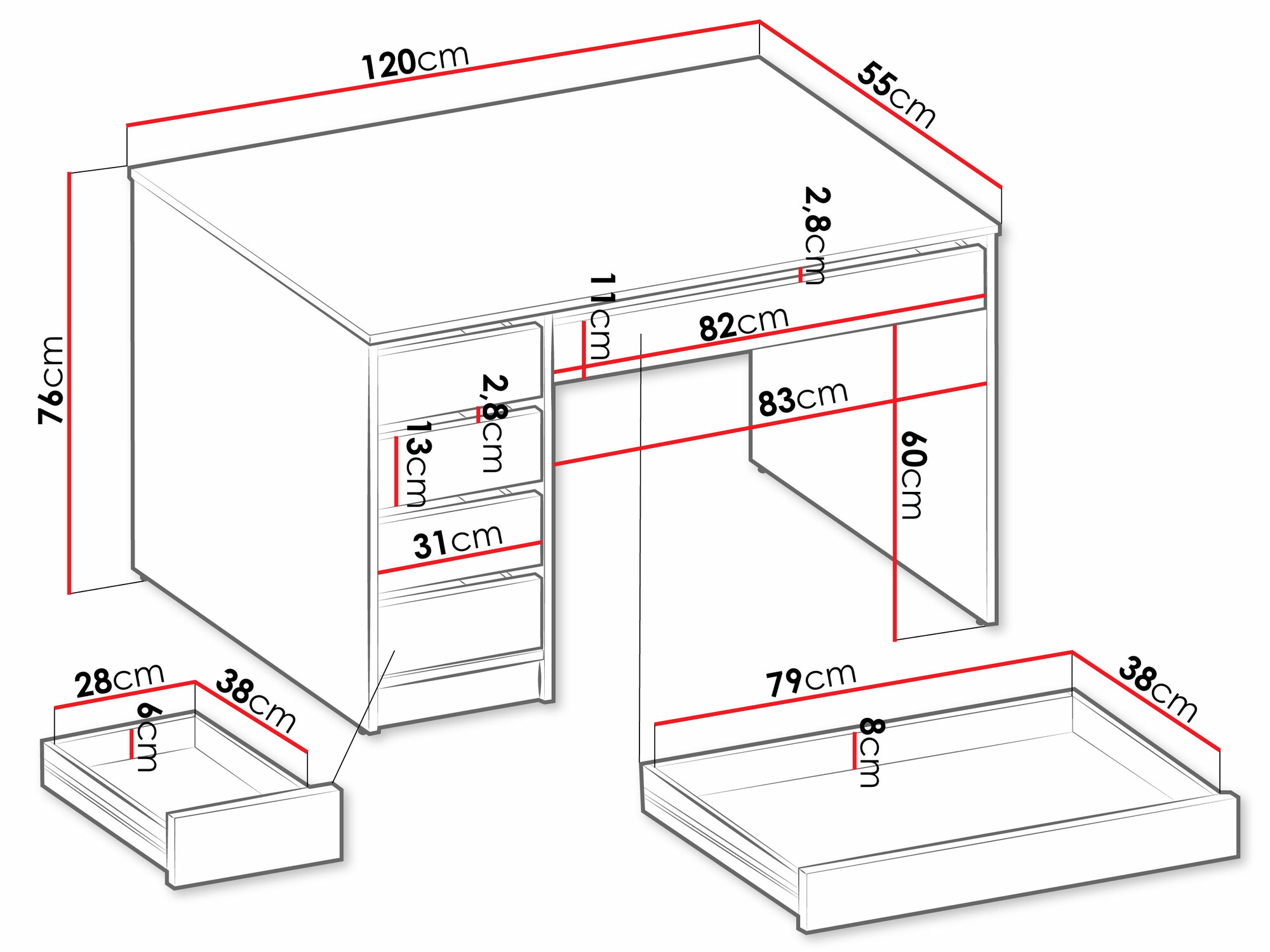 Desk Comfivo Terros I (Beige)