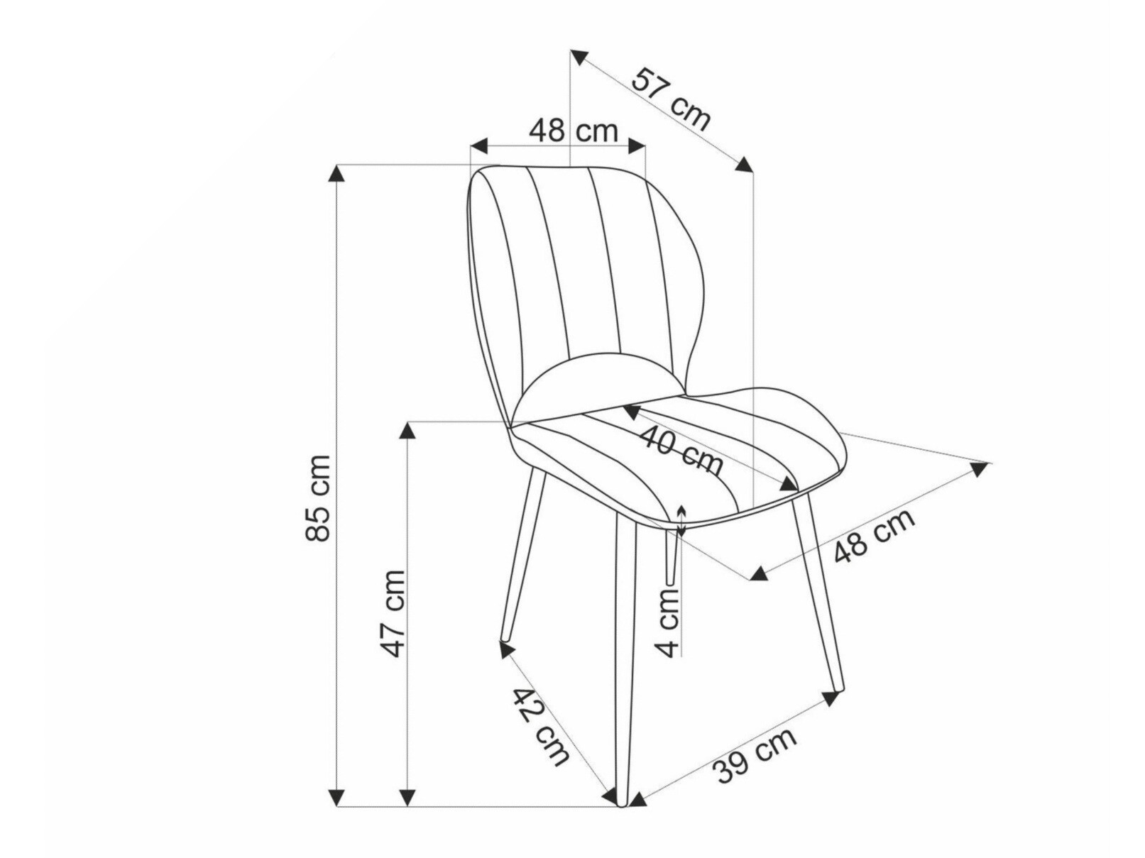 Chair Houston 1738 (Yellow)