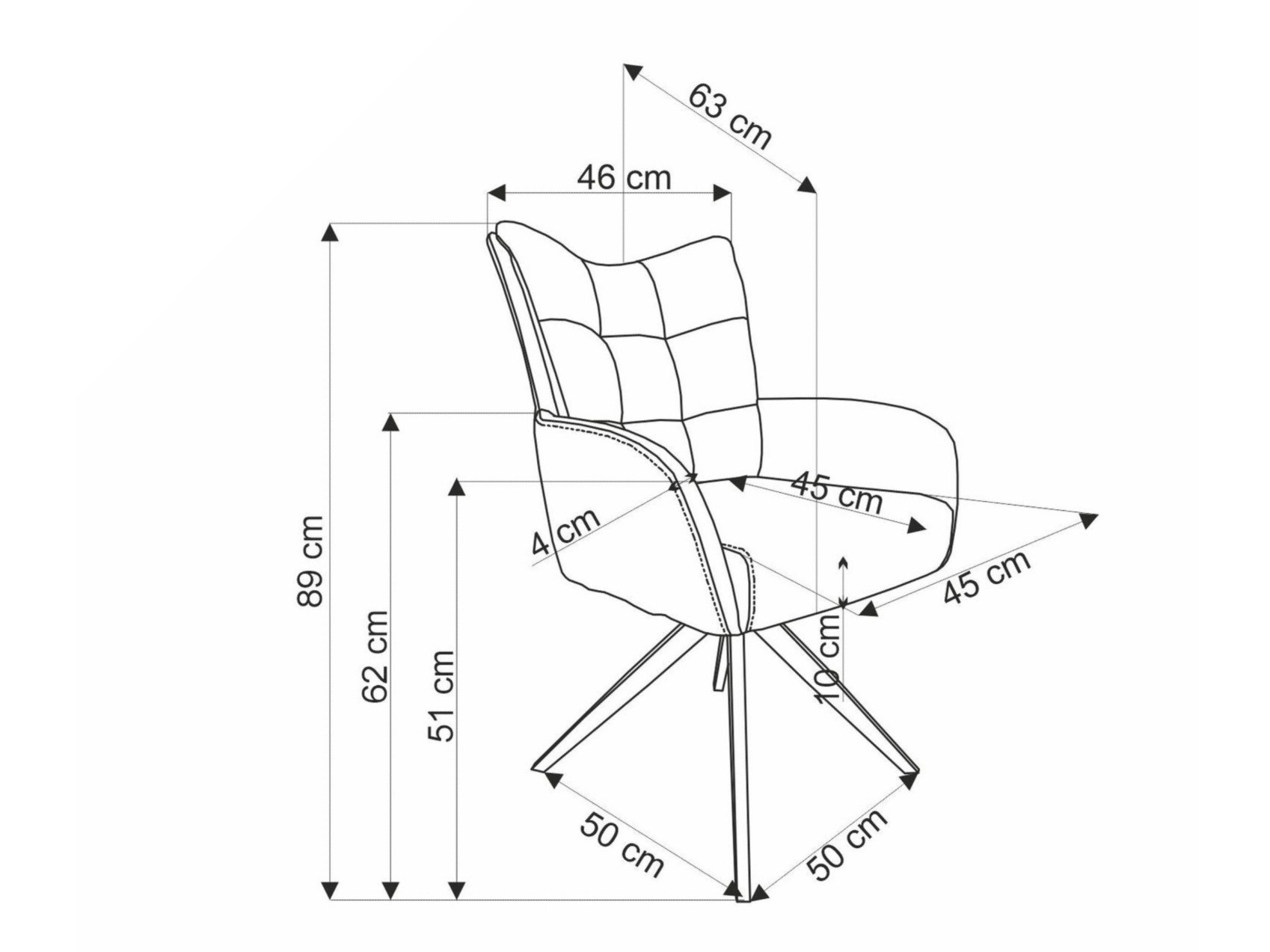 Chair Houston 1833 (Cinnamon)