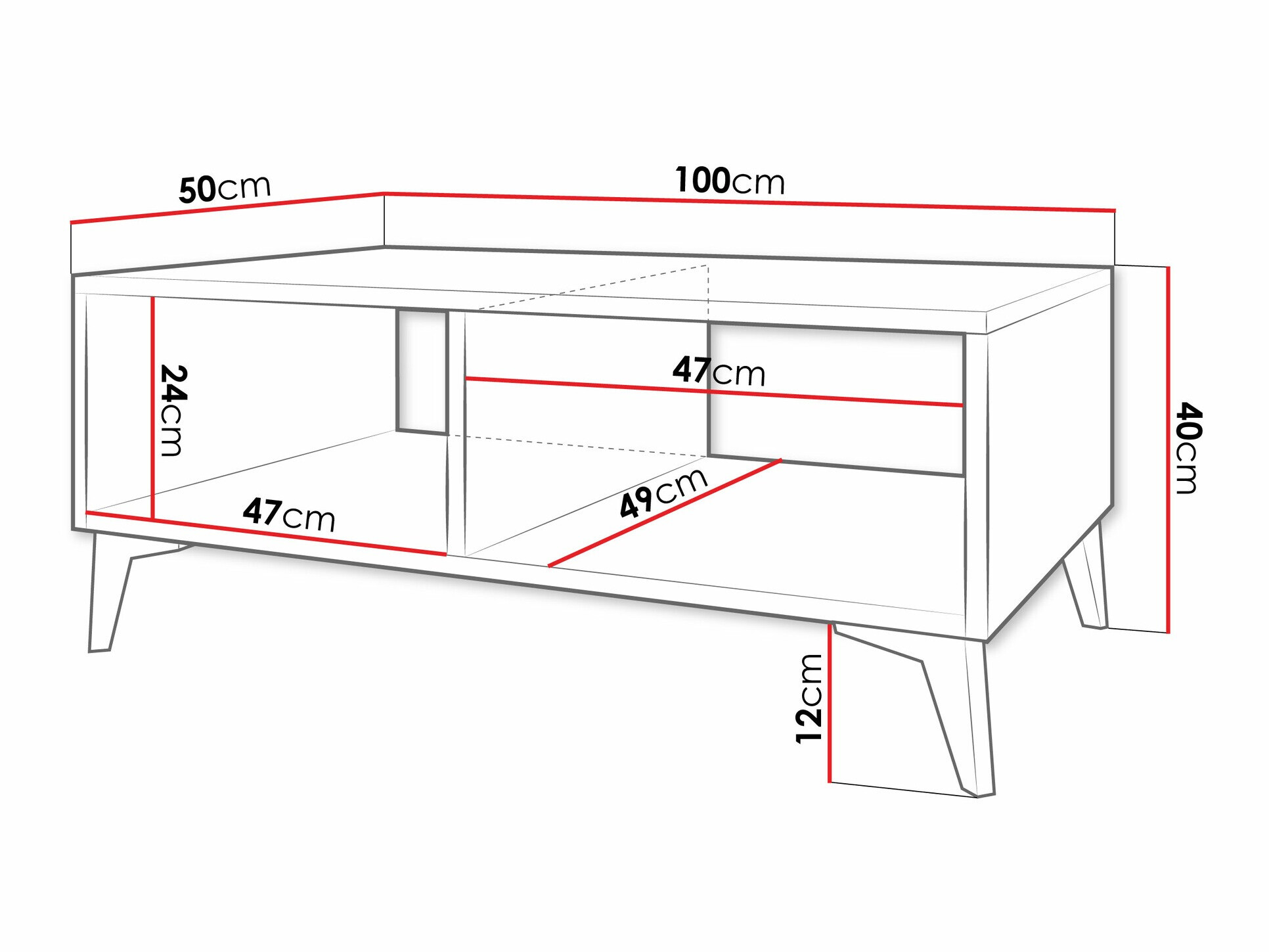 Coffee table Comfivo 492 (White)