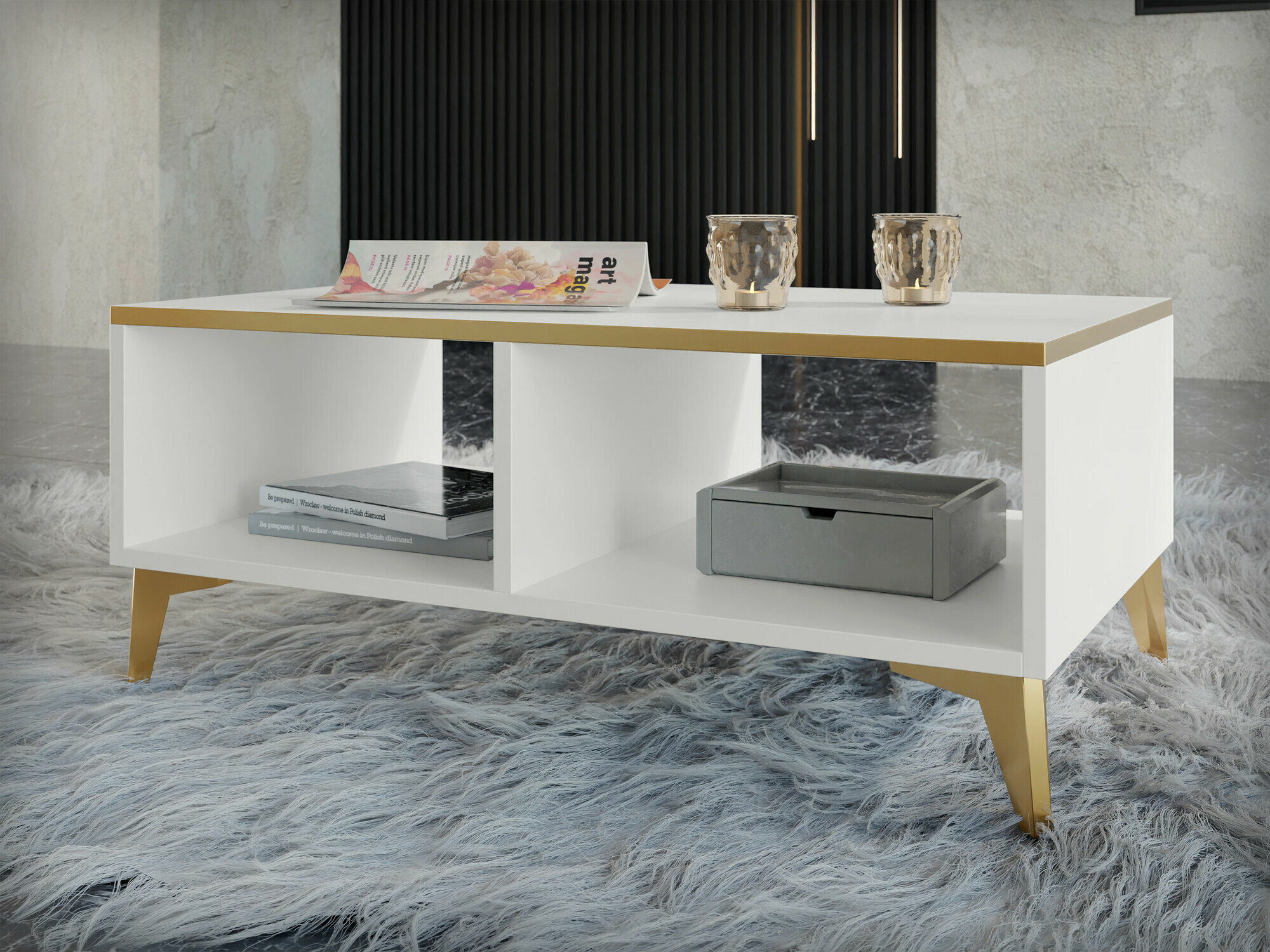 Coffee table Comfivo Arbutus (White)