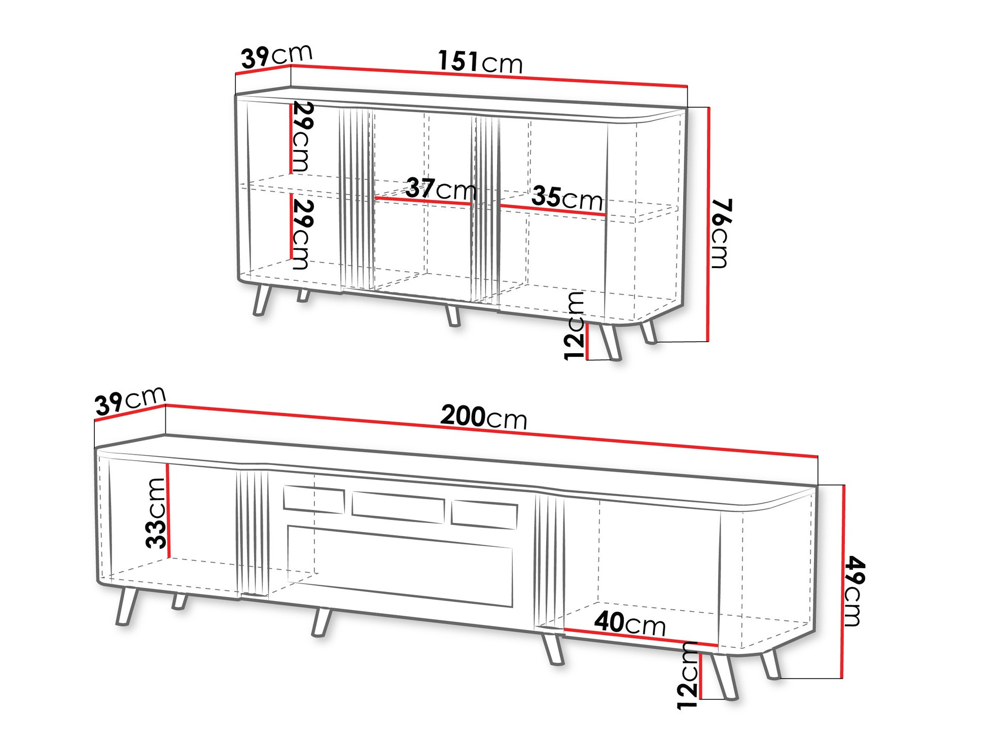 Living room set Modus (Cashmere + Black)