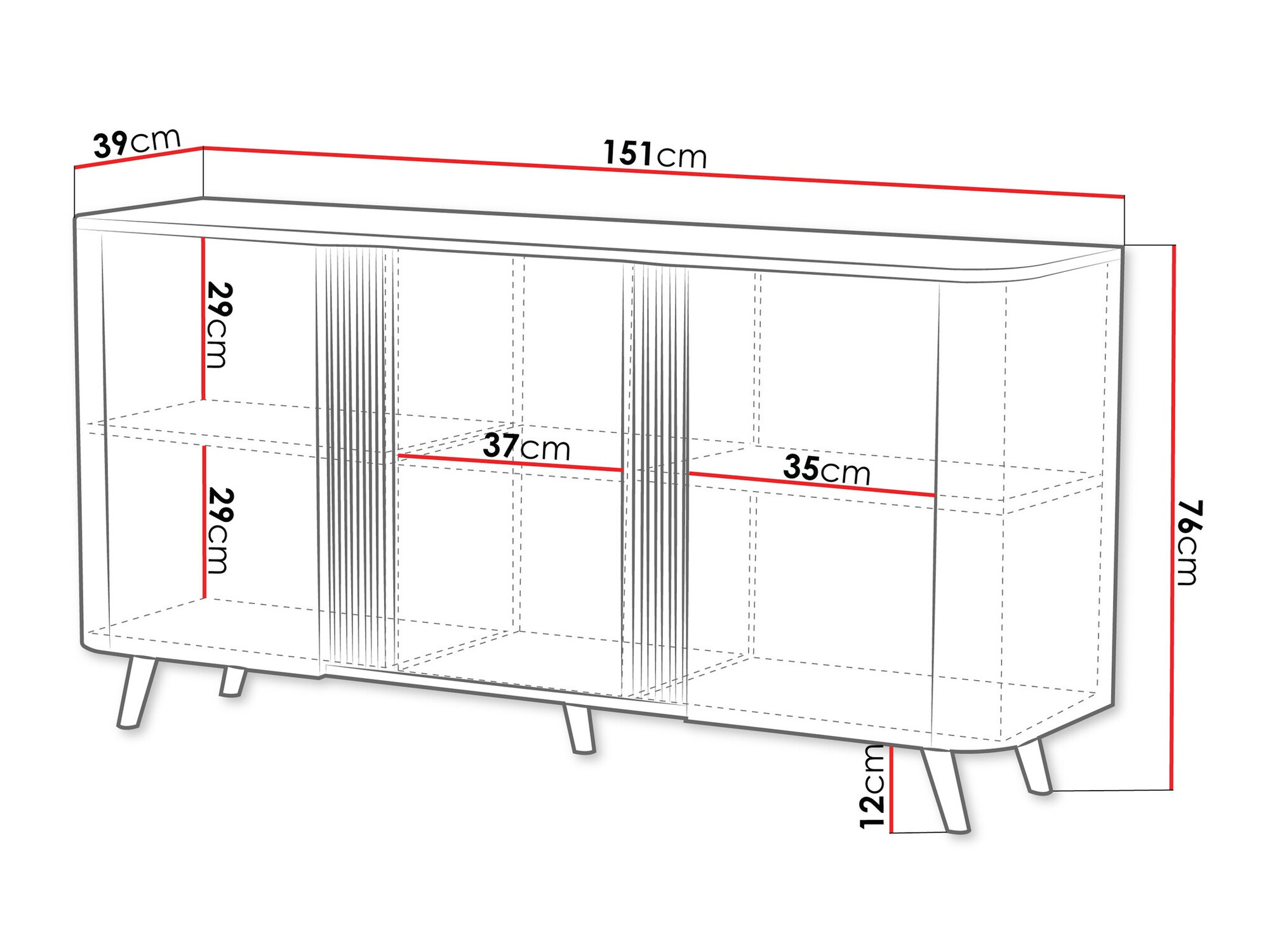 Sideboard Modus (Black)
