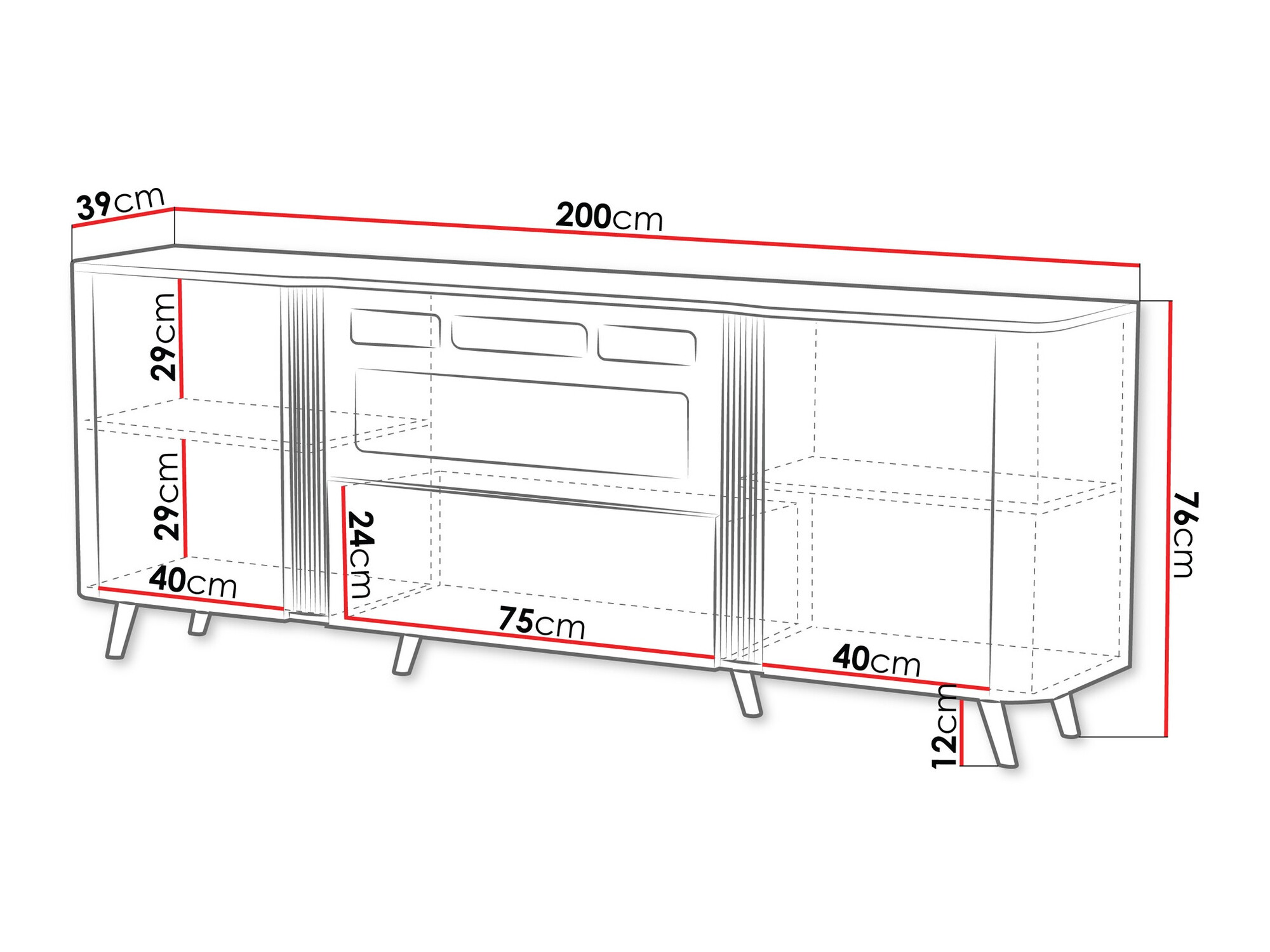 Sideboard Modus I (Black)