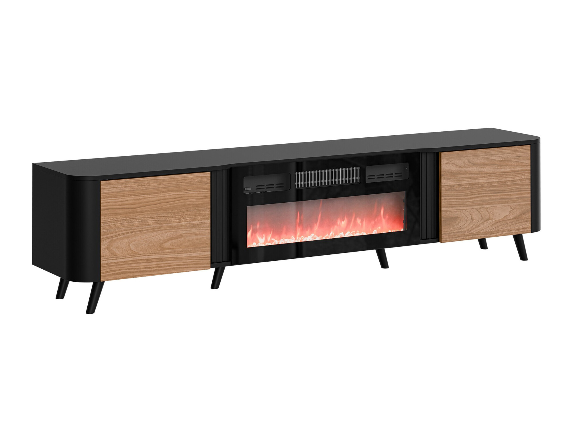 TV stand Modus (Black + Walnut)