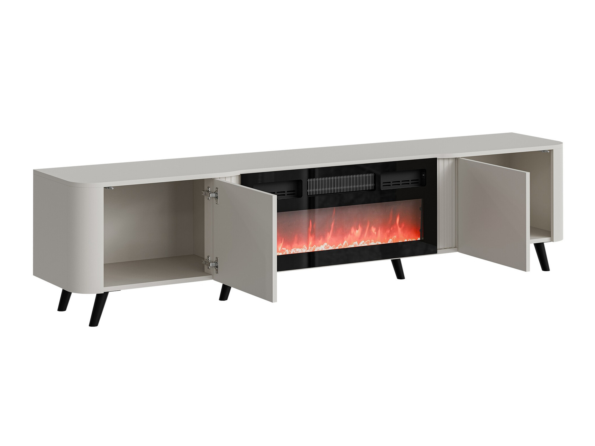 TV stand Modus (Black + Walnut)