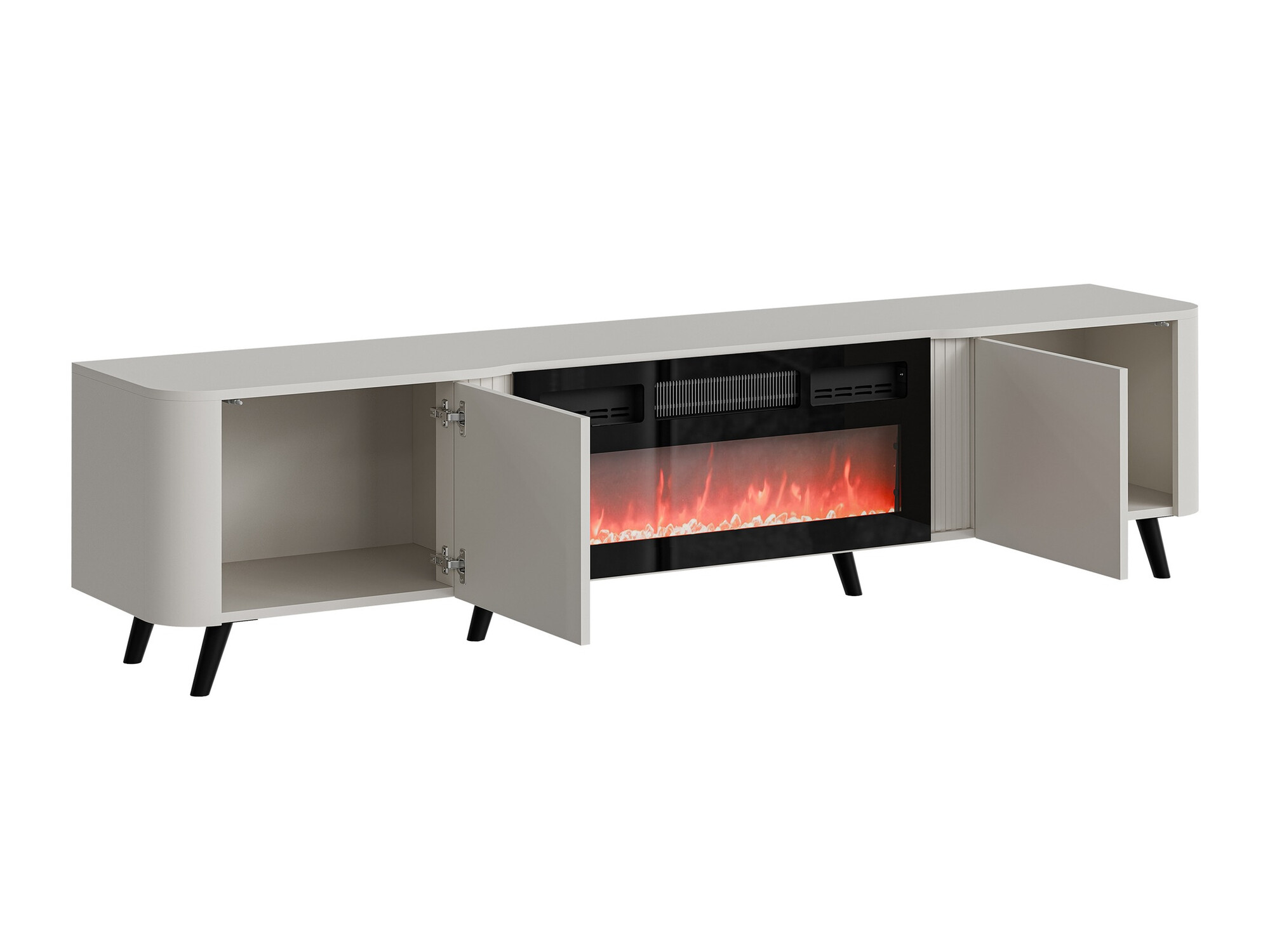 TV stand Modus (Cashmere + Black)