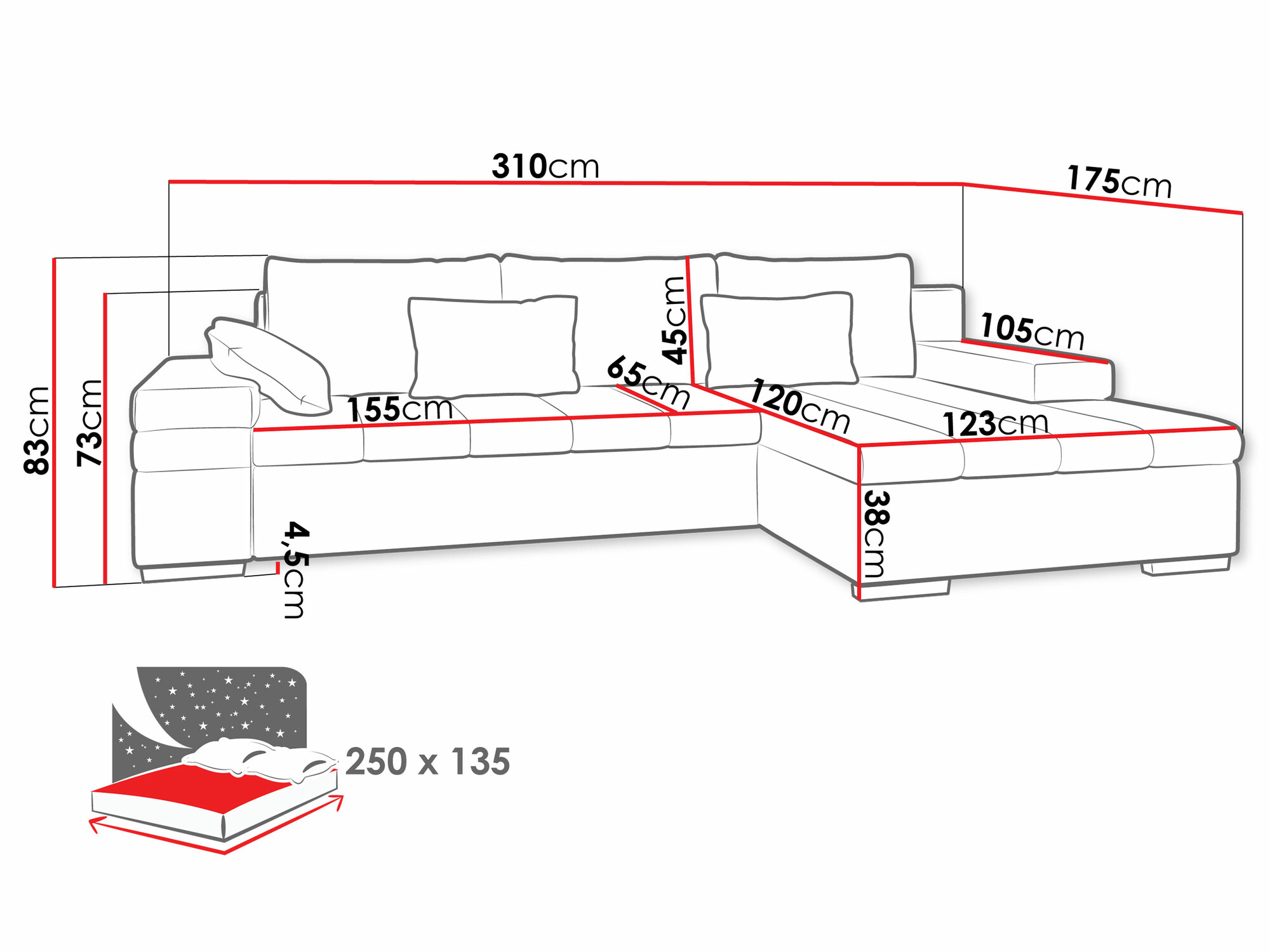 Corner sofa Comfivo Olivetum II (Wave 05)
