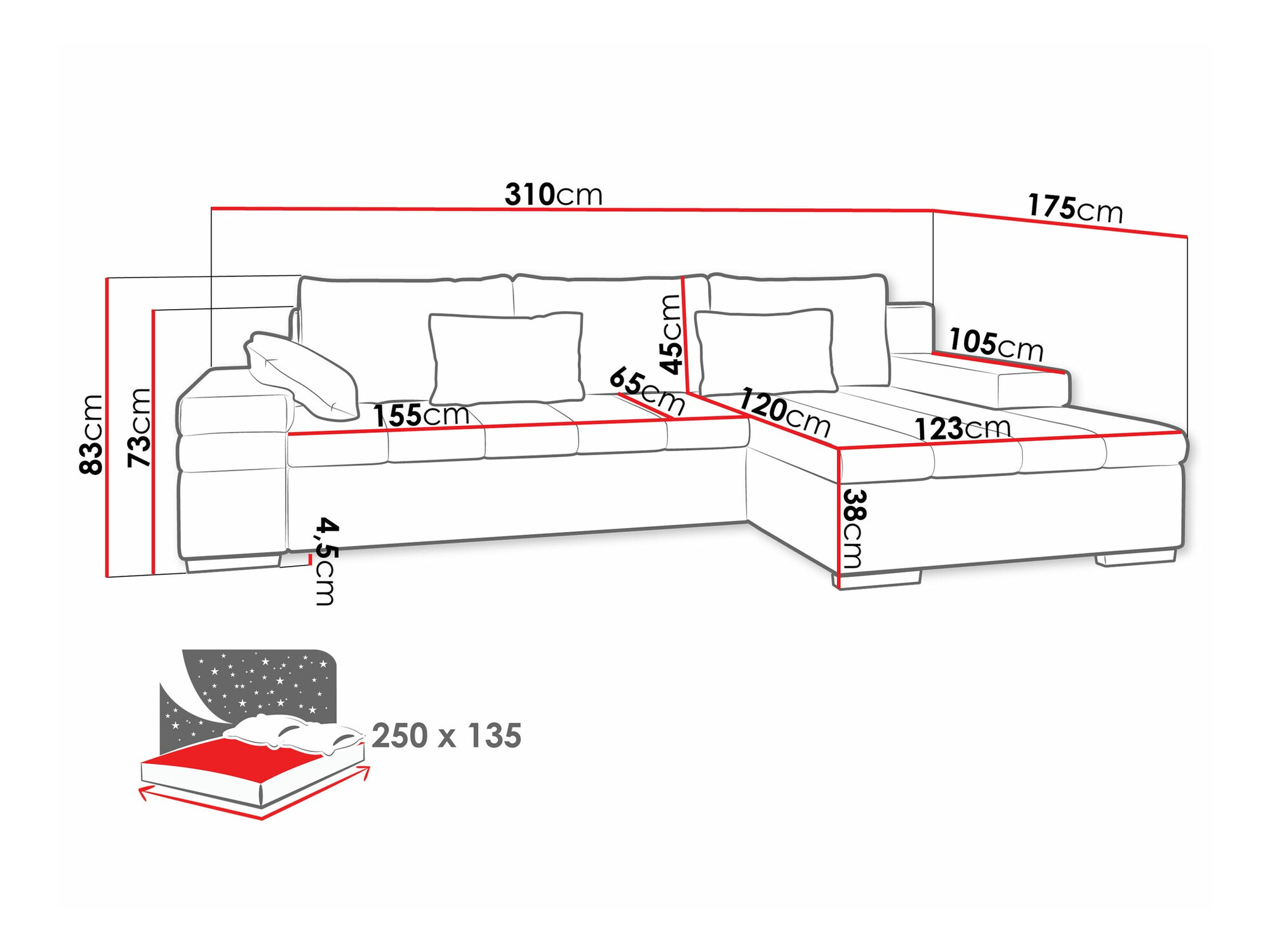 Corner sofa Comfivo Olivetum II (Wave 09)