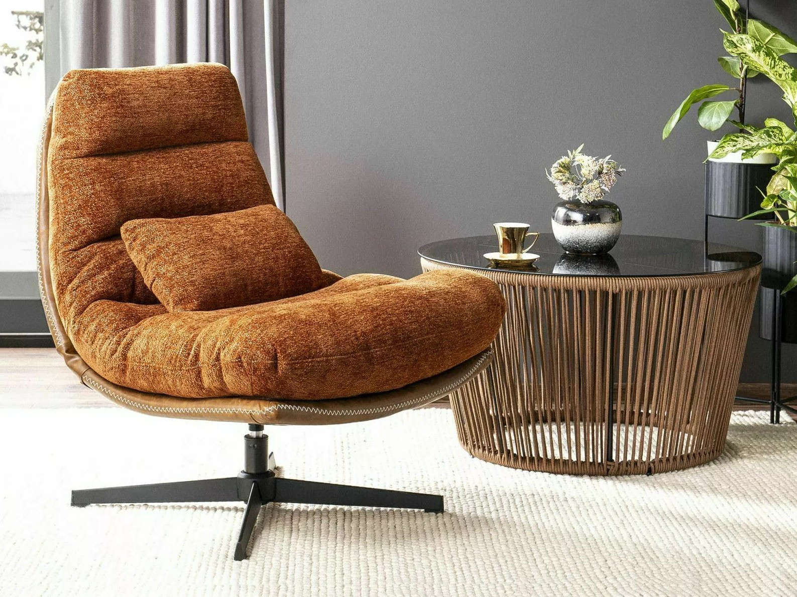 Armchair Detroit 508 (Dark orange)