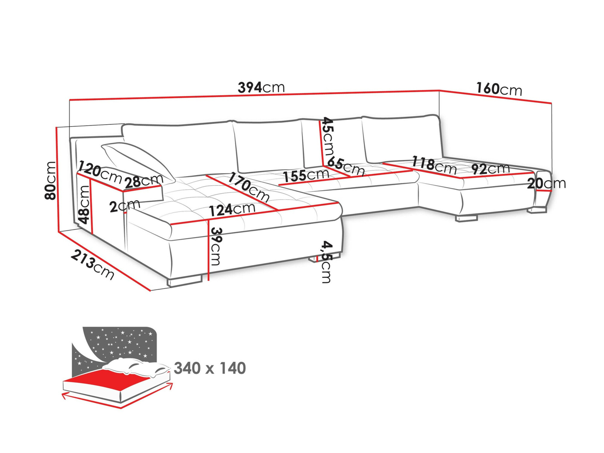 Corner sofa Comfivo 106 (Wave 05)