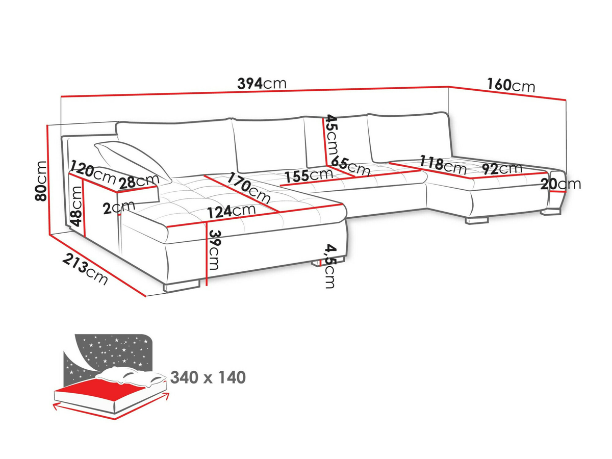 Corner sofa Comfivo 106 (Wave 09)
