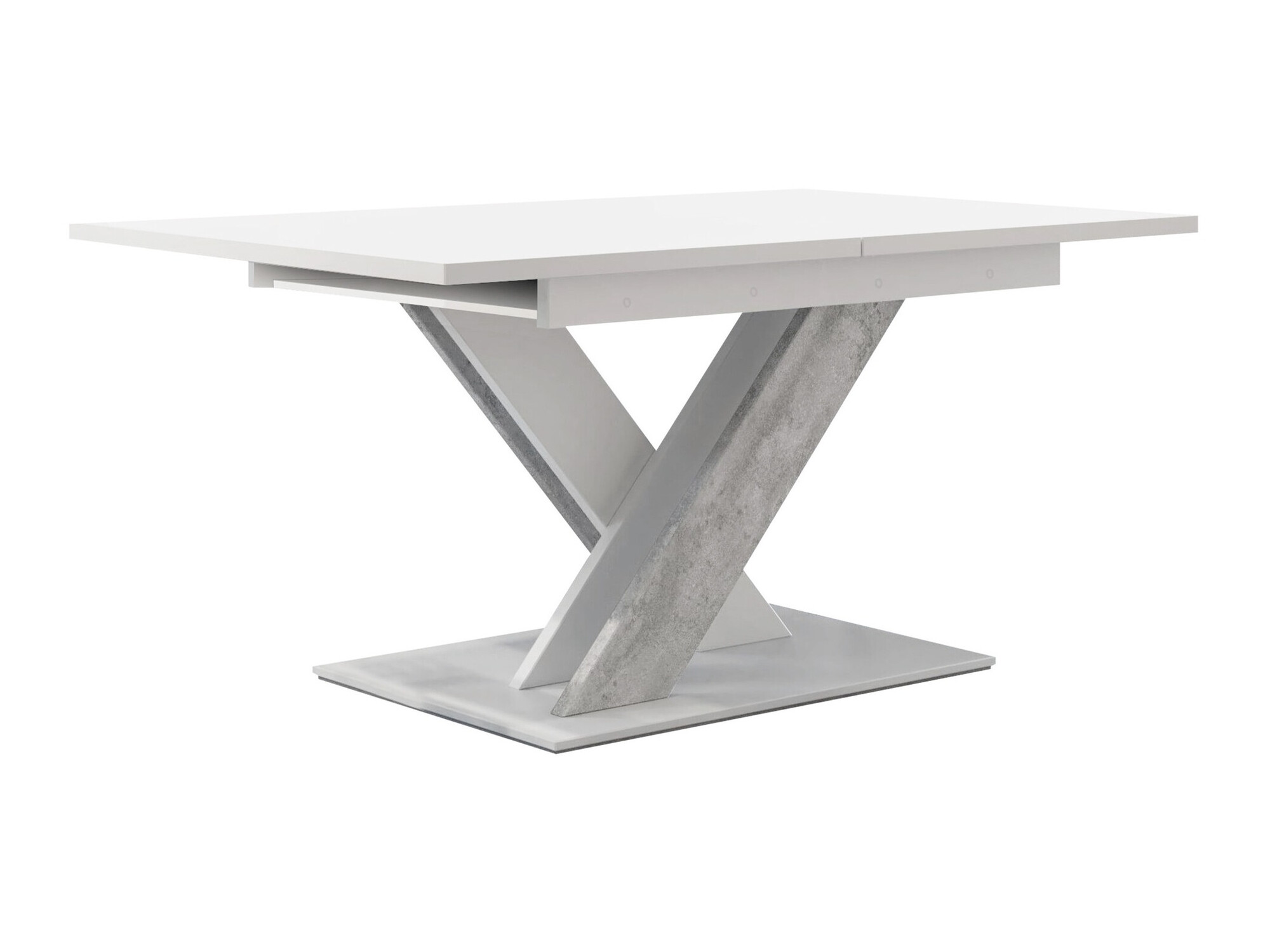 Table Decium (White + Concrete)