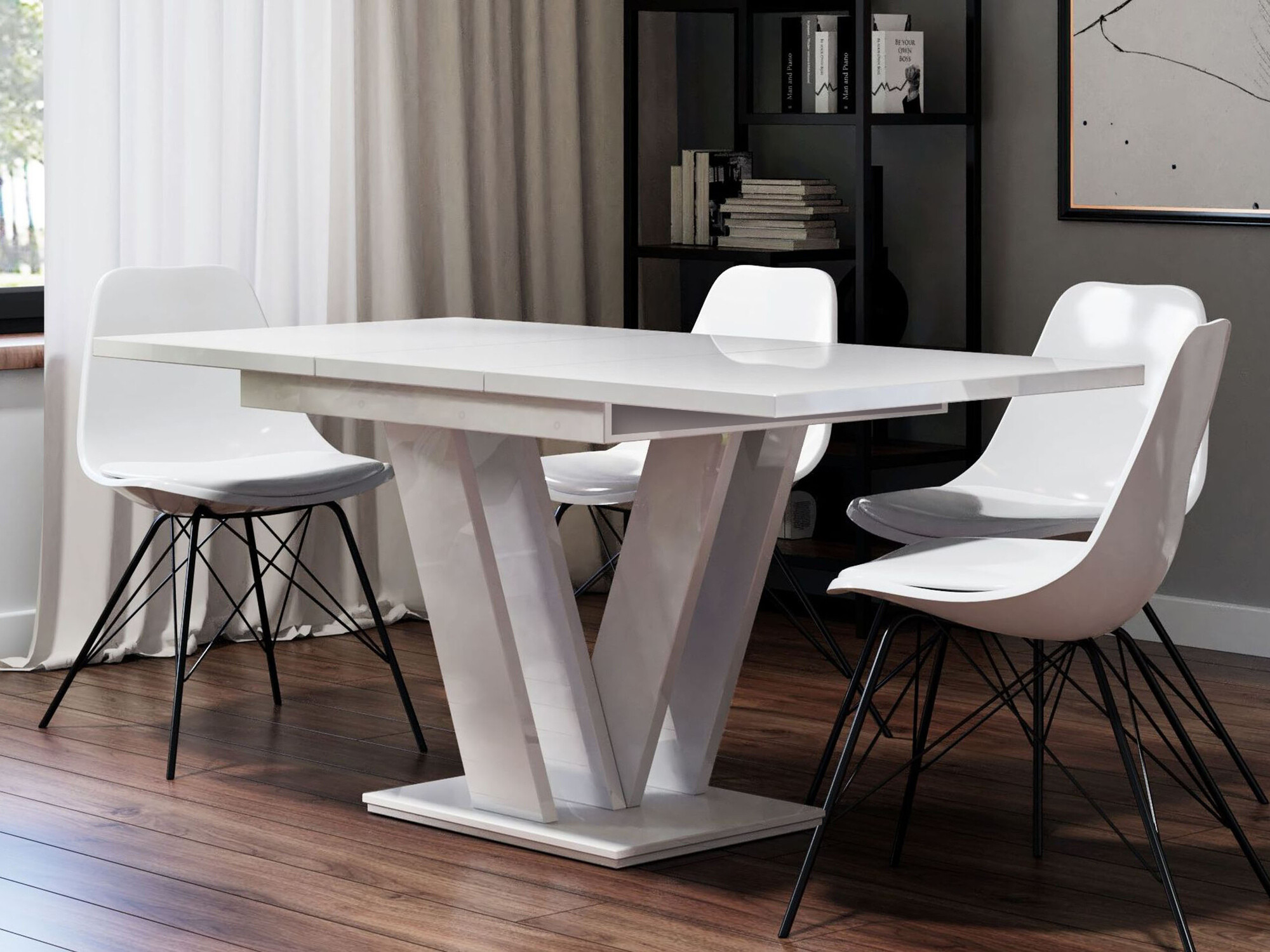 Table Goodyear 104 (Glossy white)