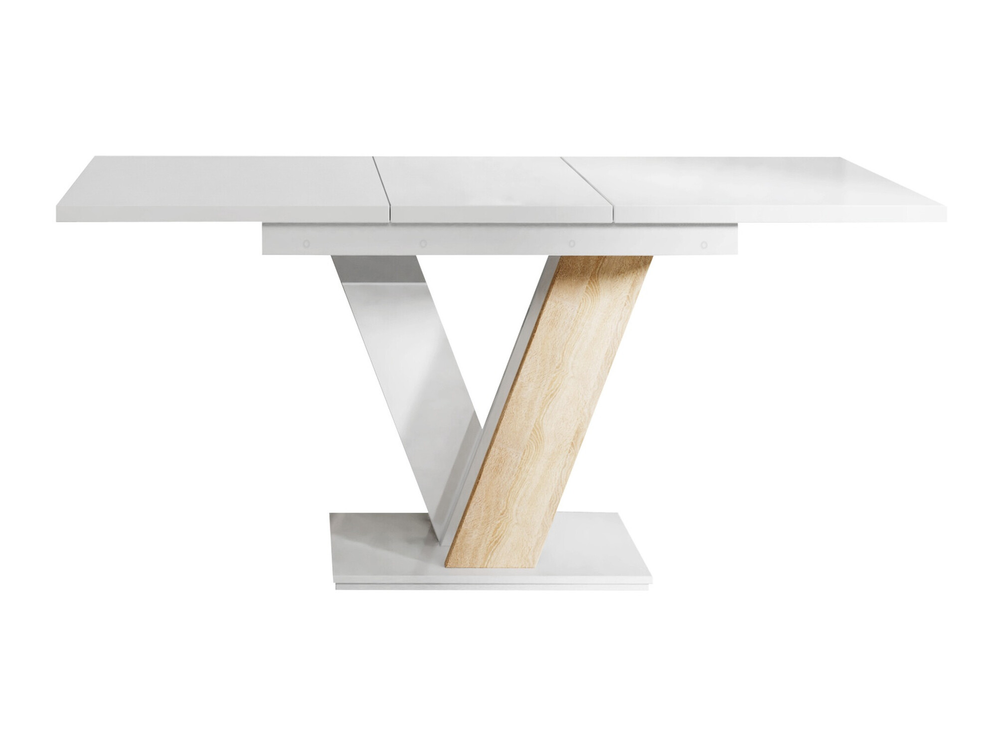 Table Musus (Glossy white + Sonoma oak)