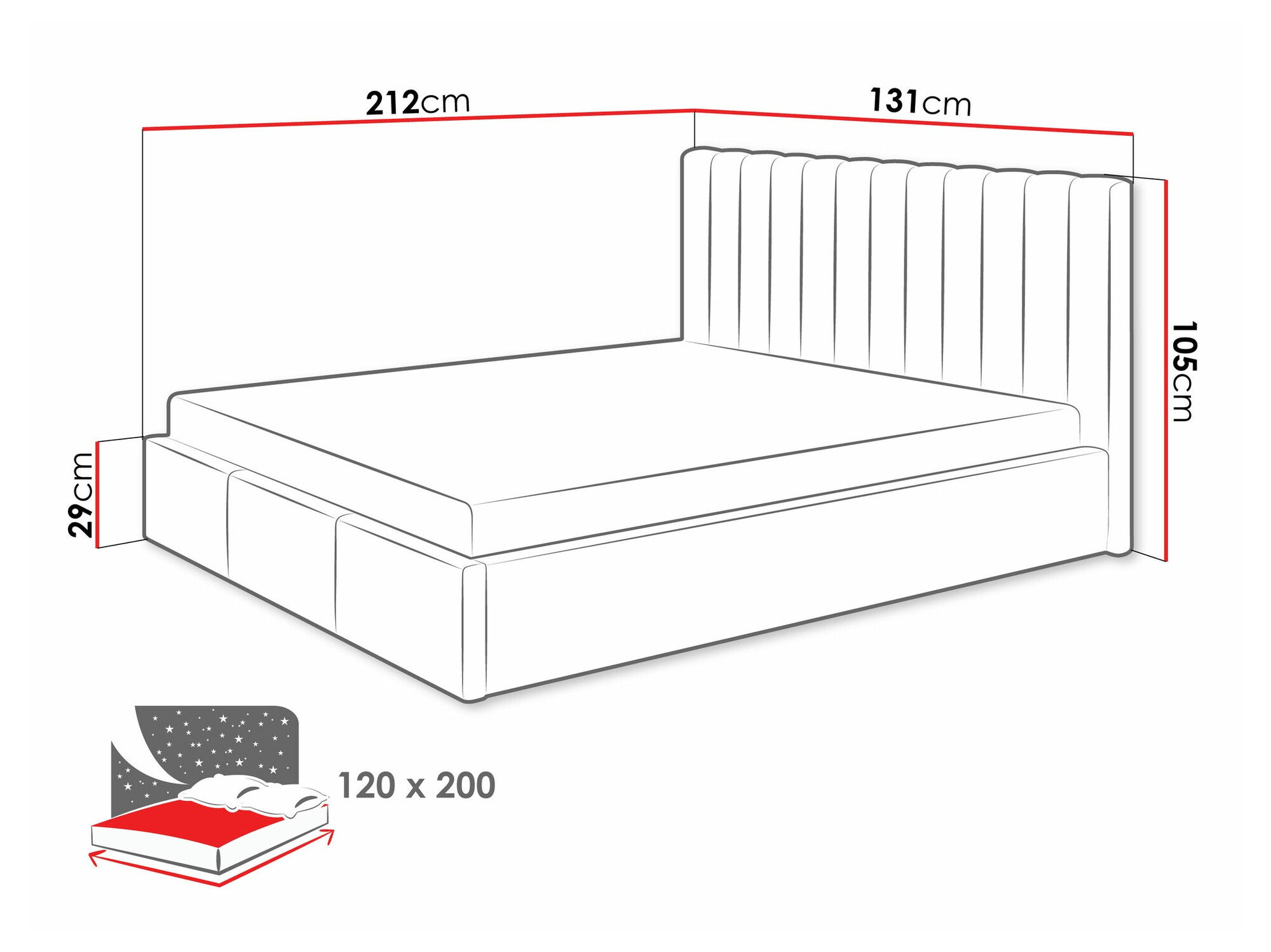 Bed ComfiDream Fenara I (Fresh 13)