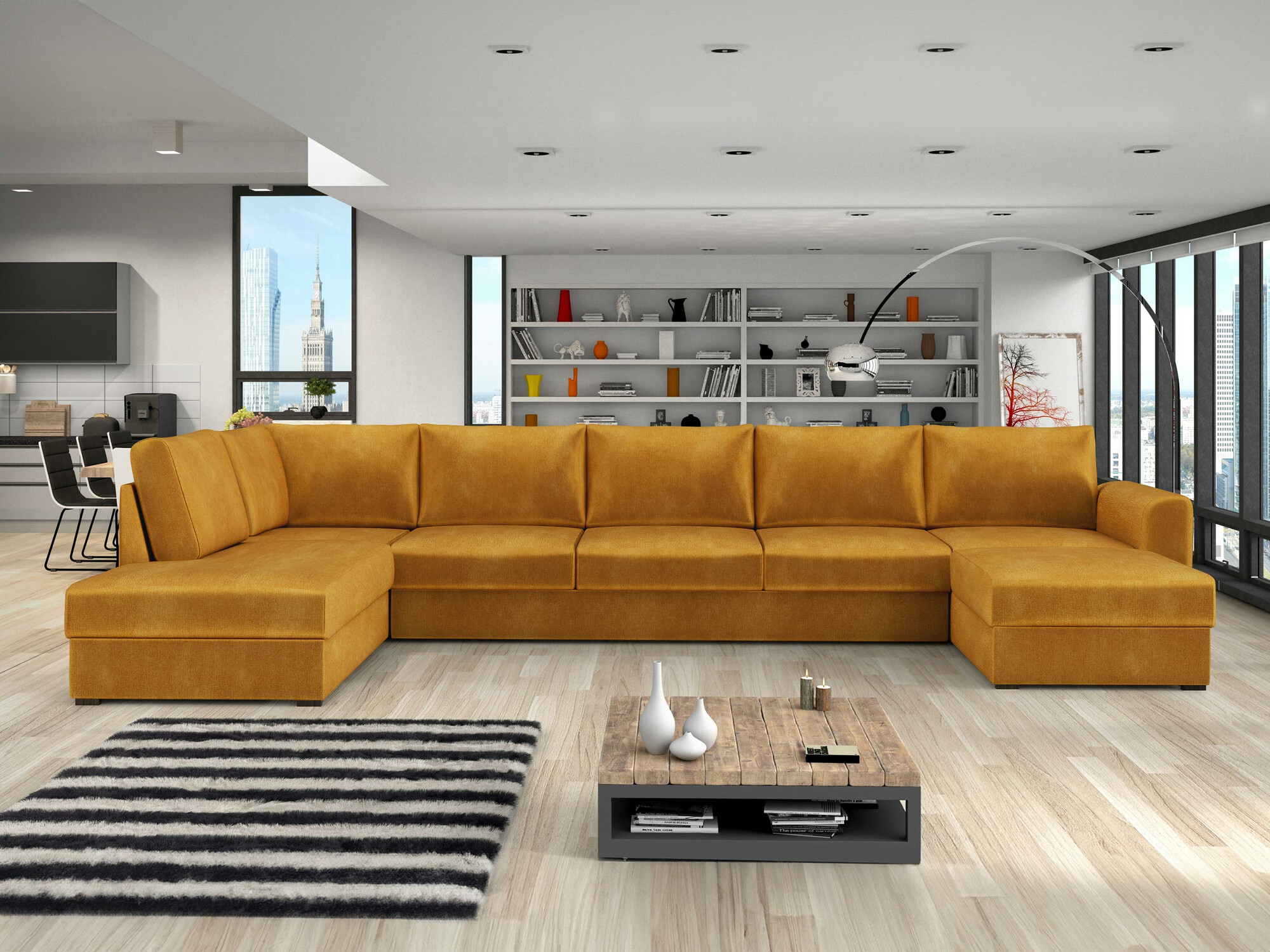 Corner sofa Comfivo Flumen I (Wave 05)