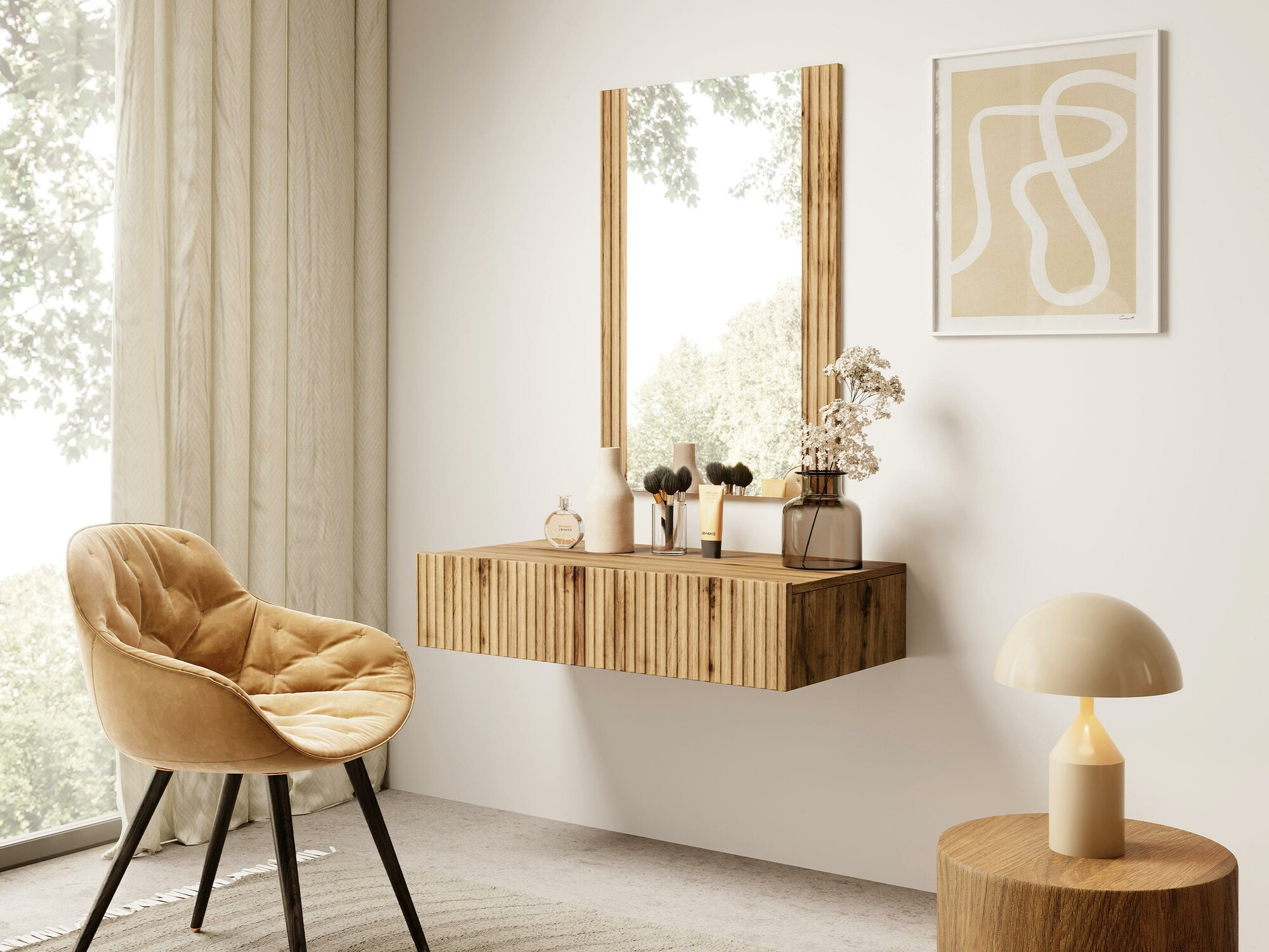 Dressing table Comes (Wotan Oak)