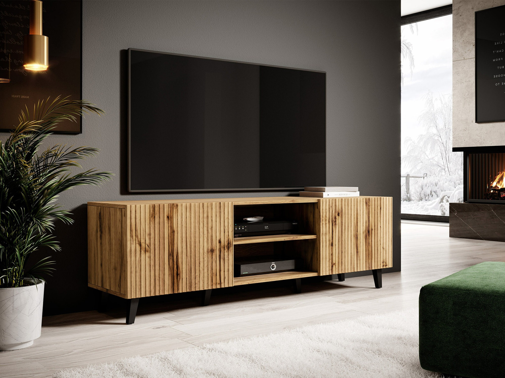 TV stand Comes (Wotan Oak)