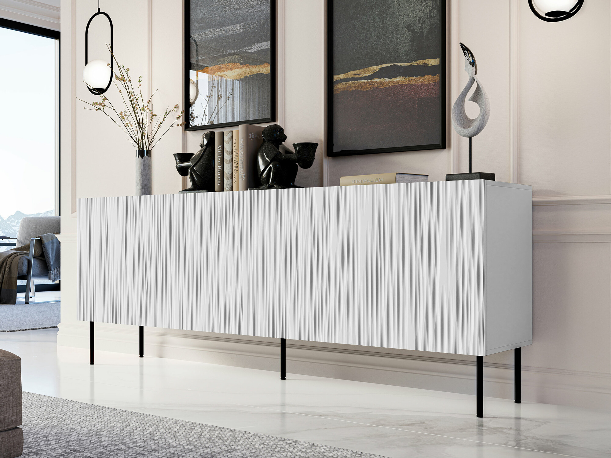 Sideboard Lorelbo 101 (White + Black)